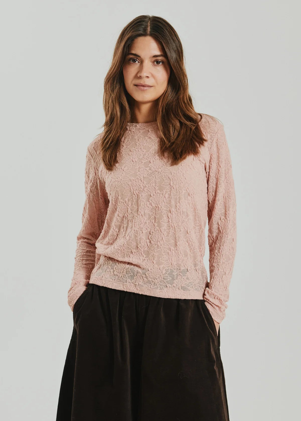 Freequent Esvia top pale mauve