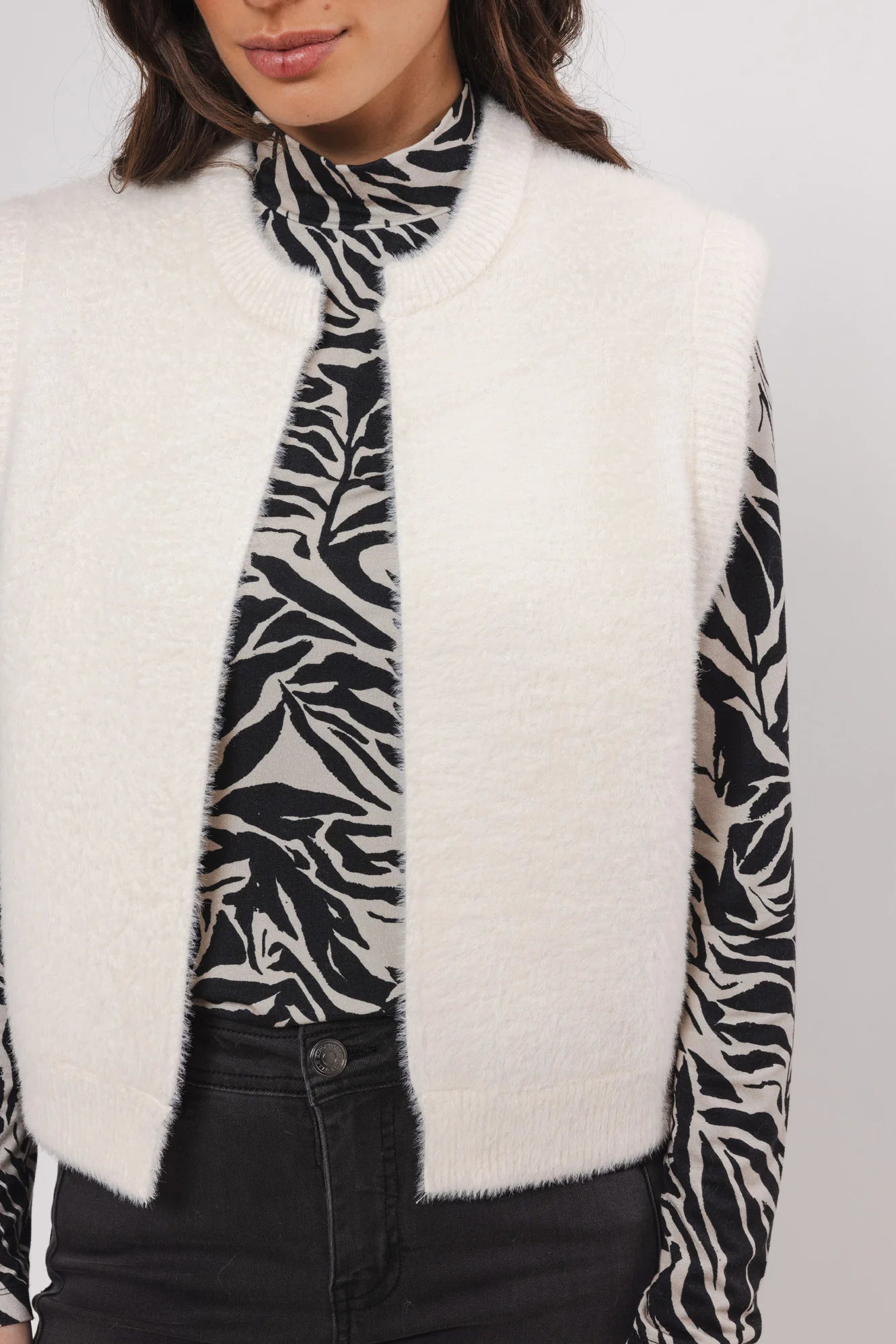 Rino & Pelle Elona Gilet snow white