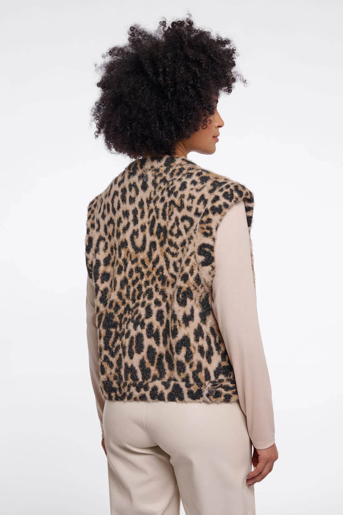 Rino & Pelle Elona Gilet Light Leopard