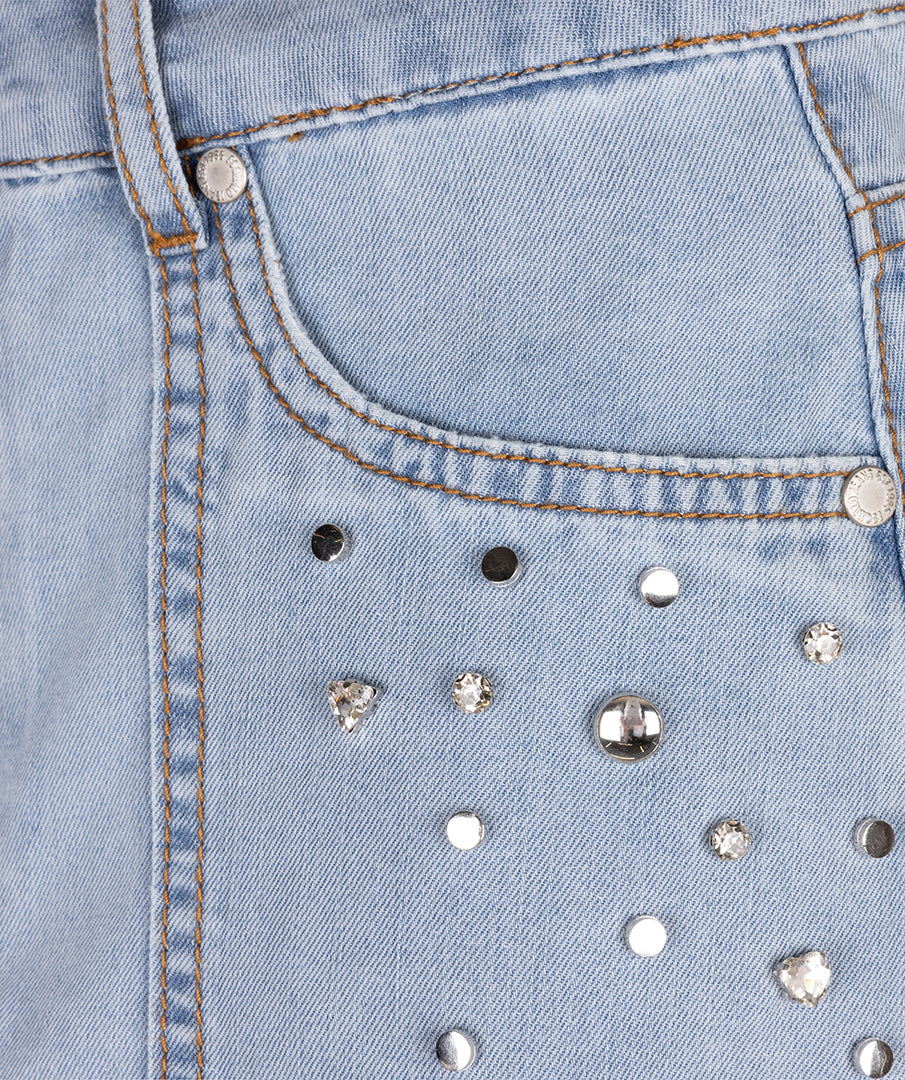 Esqualo Maxi Denim Rok Embellished HS25.12204 jeans blue