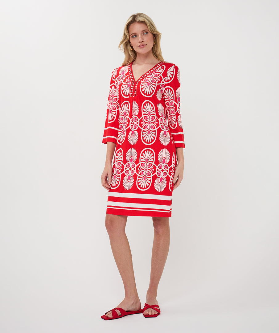 Esqualo Jurk Heartfelt HS26.30217 rood
