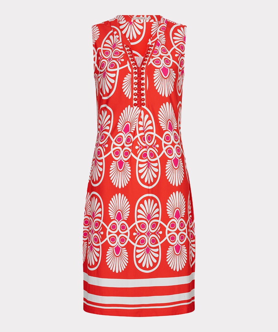 Esqualo Mouwloze Jurk Heartfelt HS26.30218 print