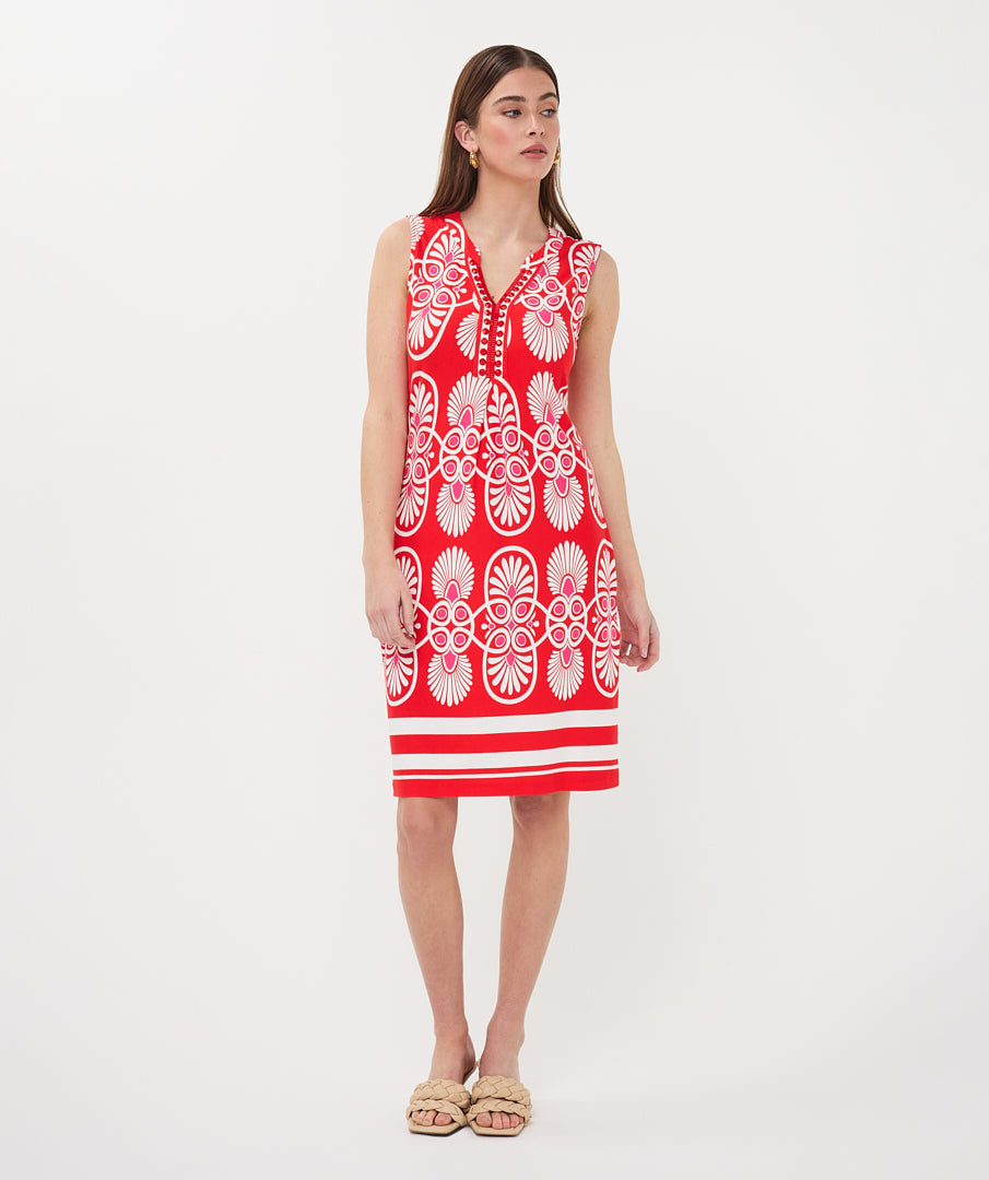 Esqualo Mouwloze Jurk Heartfelt HS26.30218 print