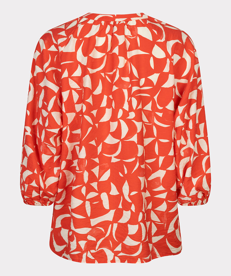 Esqualo Blouse Raglan Scarlet Graphic SP26.14003 print