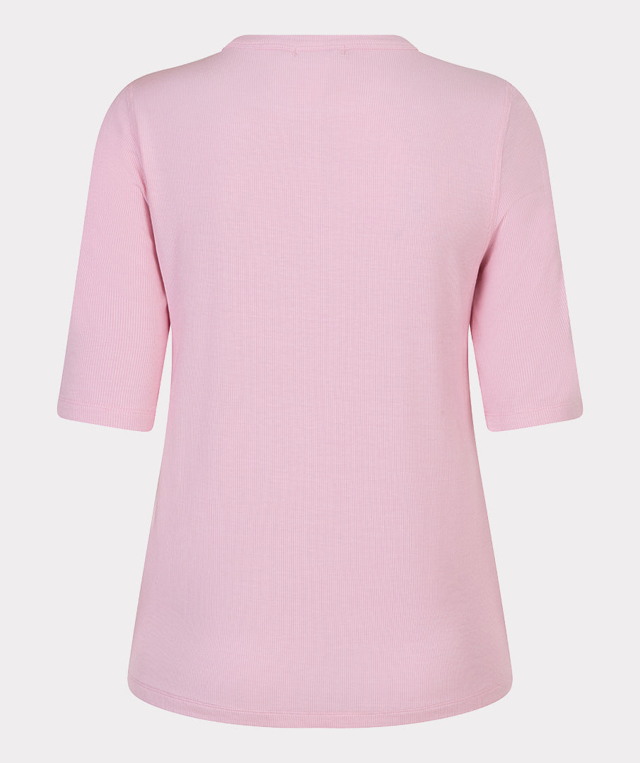 Esqualo T-shirt Rib Short Sleeve SP26.30017 romance rose