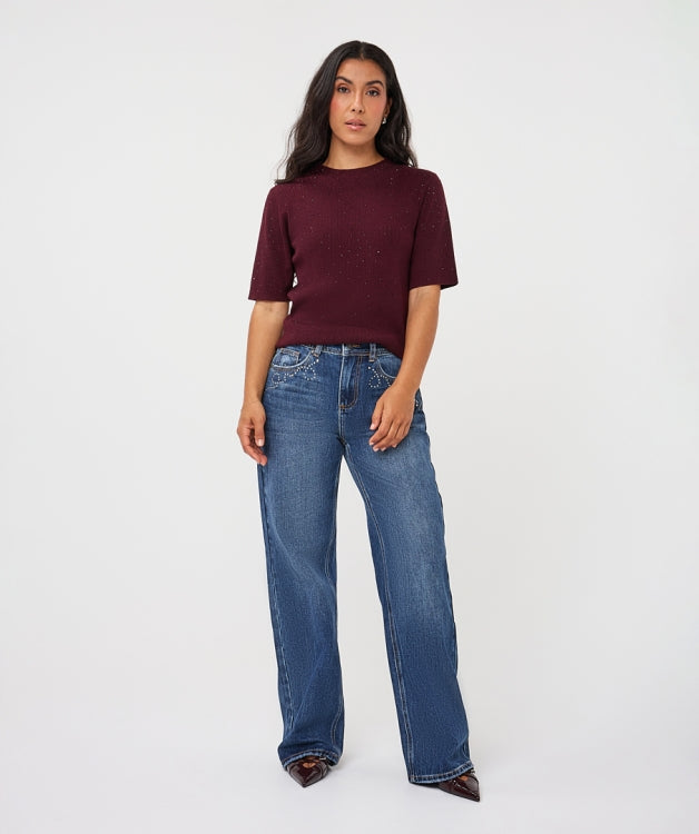 Esqualo Sleeveless Sweater F26.02539 merlot