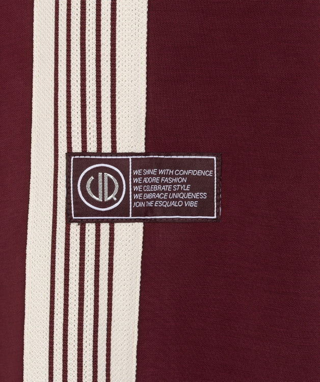 Esqualo Tape Broek F26.05506 merlot