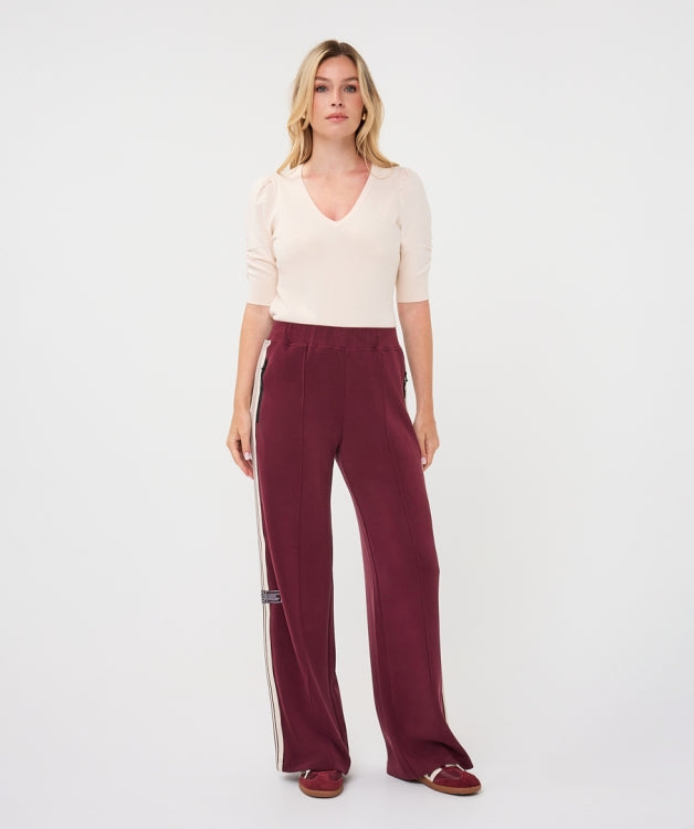 Esqualo Tape Broek F26.05506 merlot
