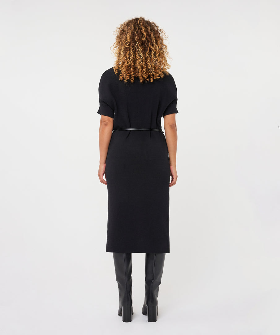 Esqualo Long Dress Knit zwart F26.18515