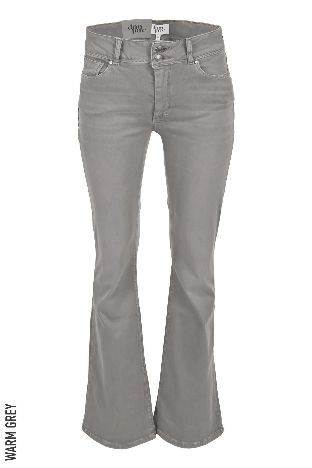 DNM Pure jeans Flynn Flap L34 spijker Broek warm grey