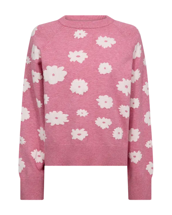 Freequent Alpi Pullover wild orchid melange w. star off white