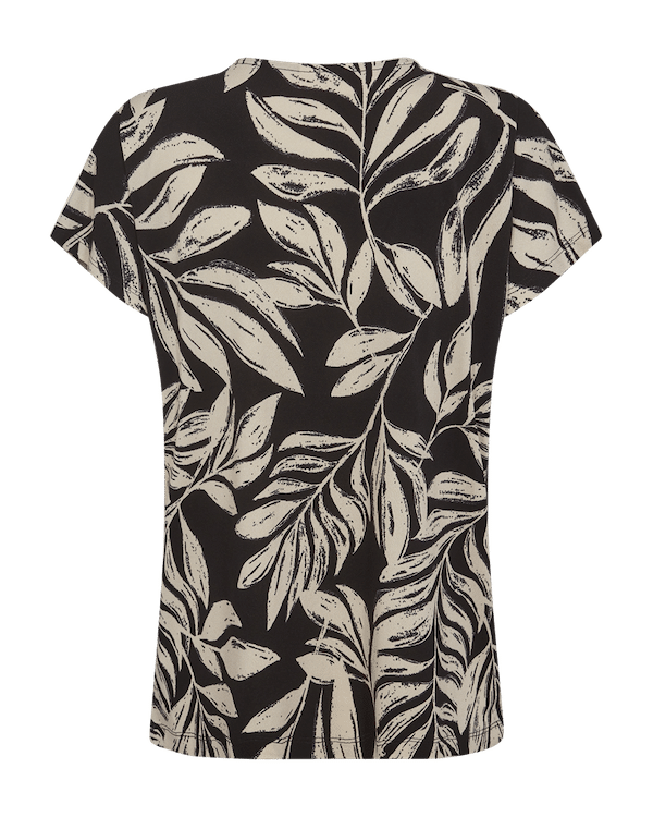 Freequent Floi Tee black w. moonbeam