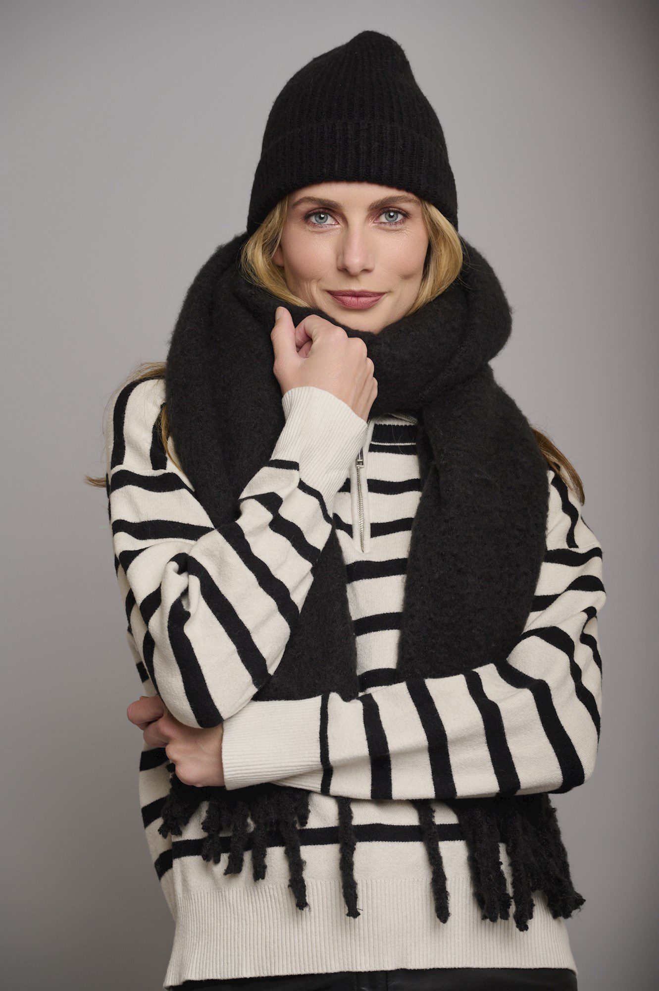 Rino Pelle Gella Sjaal zwart