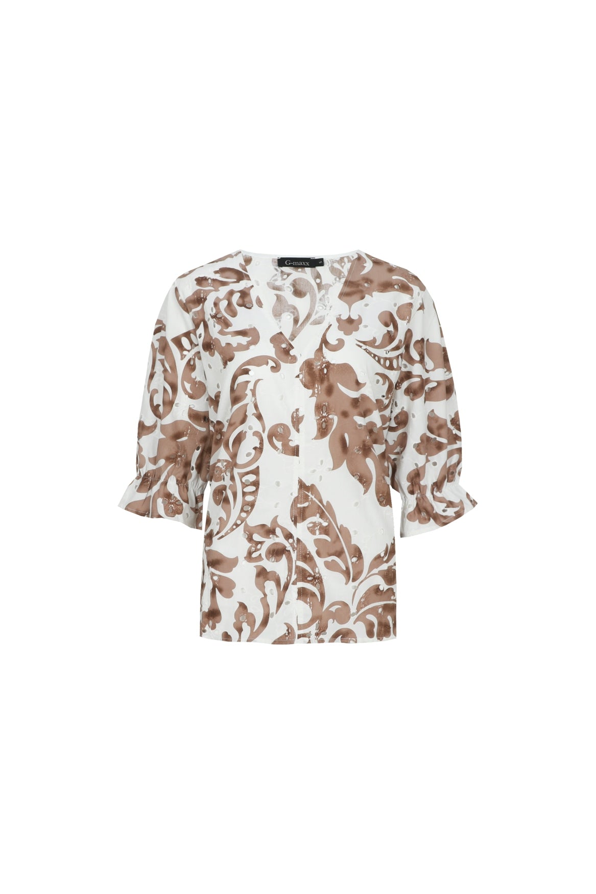 G-maxx Ophelia Top offwhite / walnut