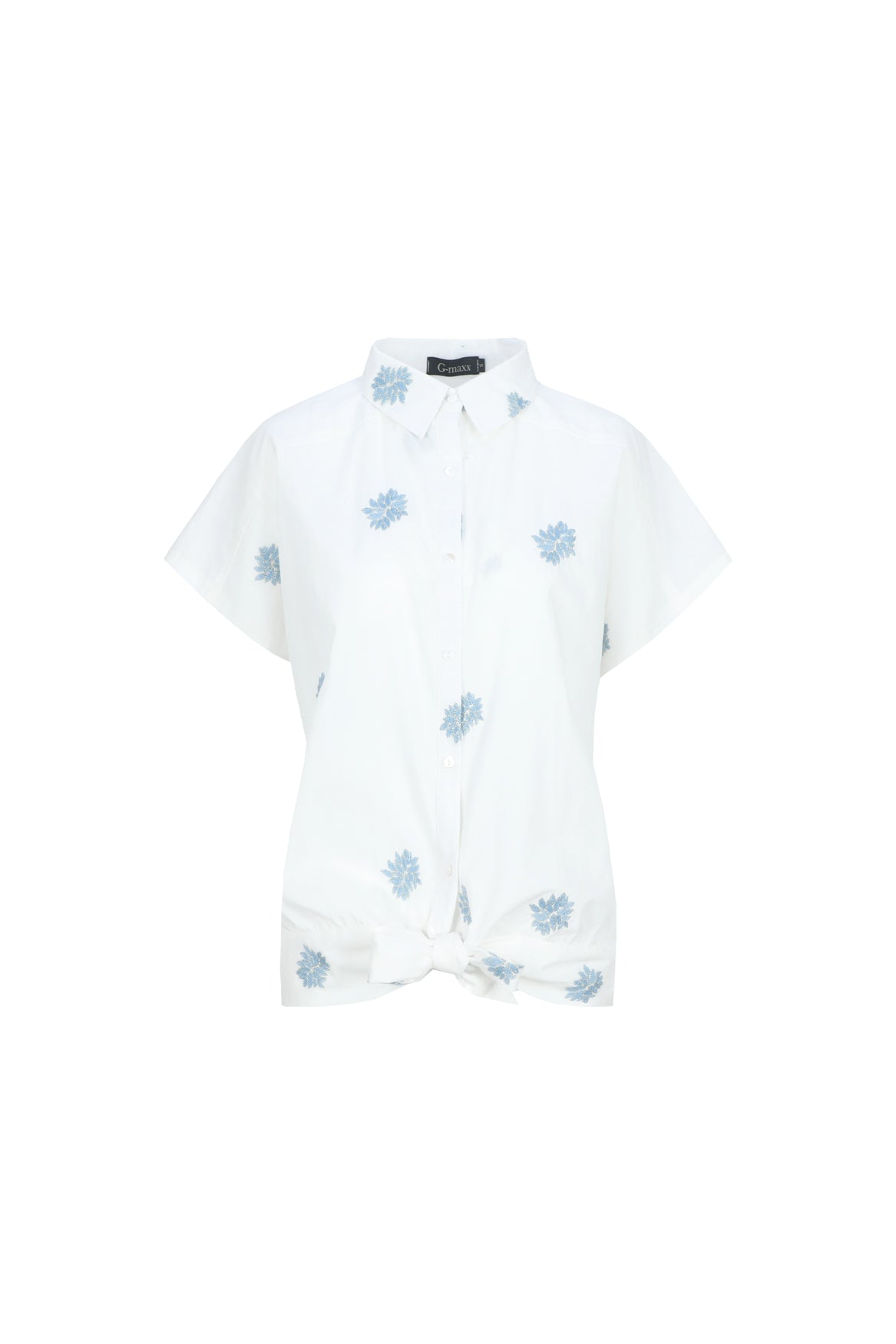G-maxx Arlise Blouse offwhite / celestial blue