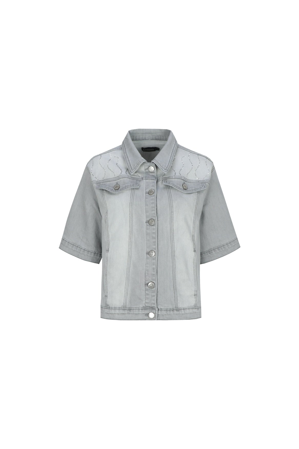 G-maxx Evadne Jacket denim light gray