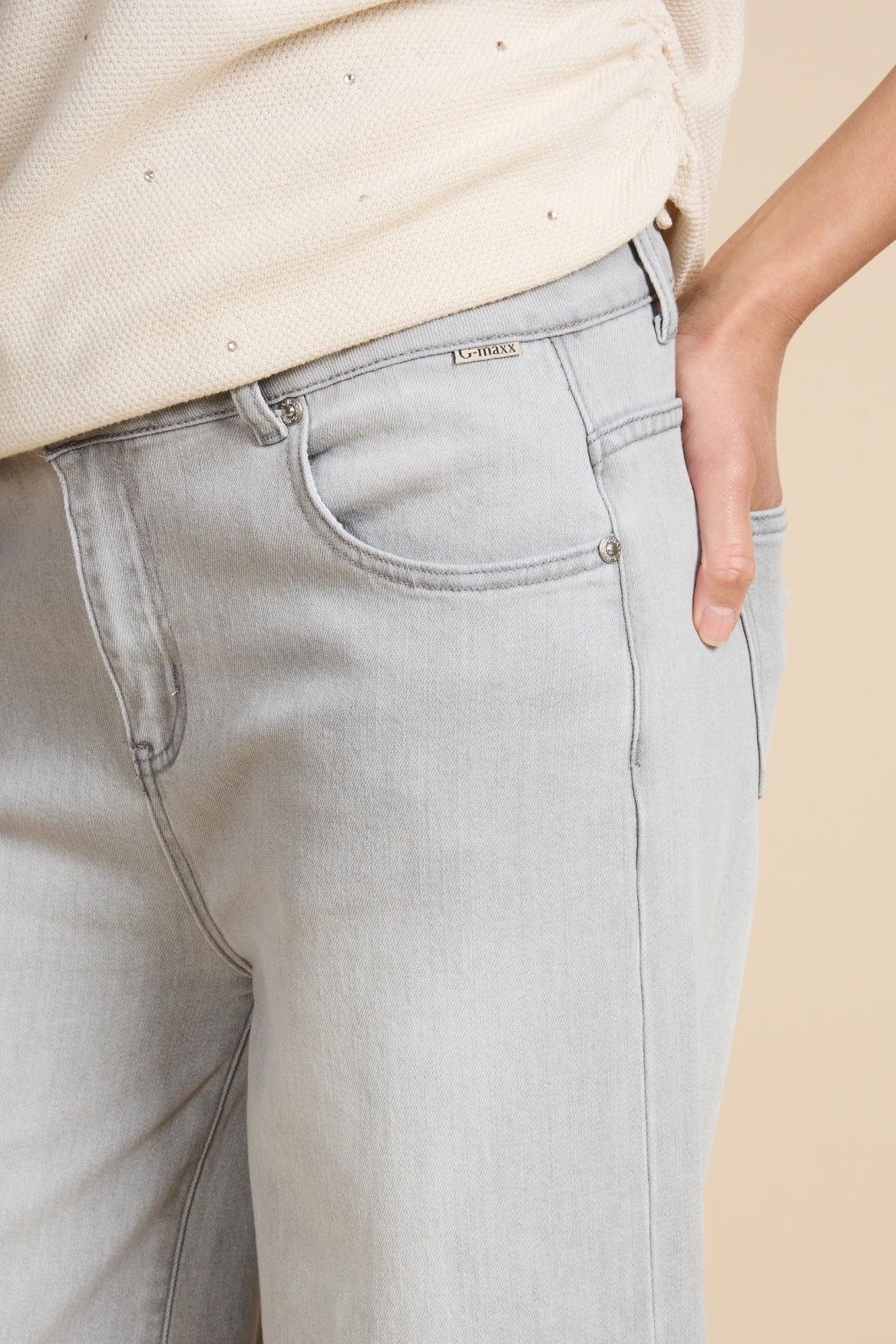 G-maxx Neona Jeans denim light gray