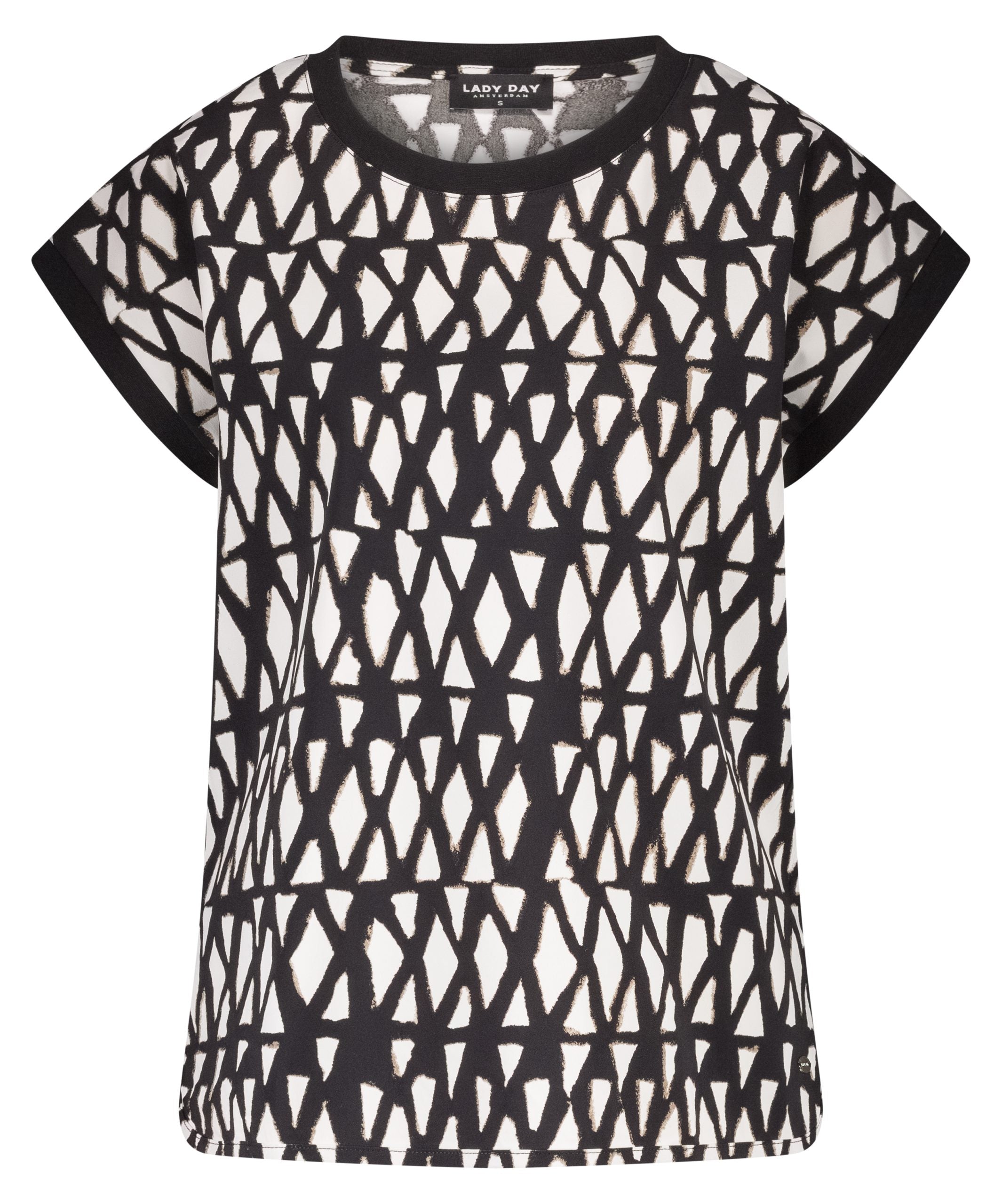 Lady Day Hannah Travelstof Top ruta print