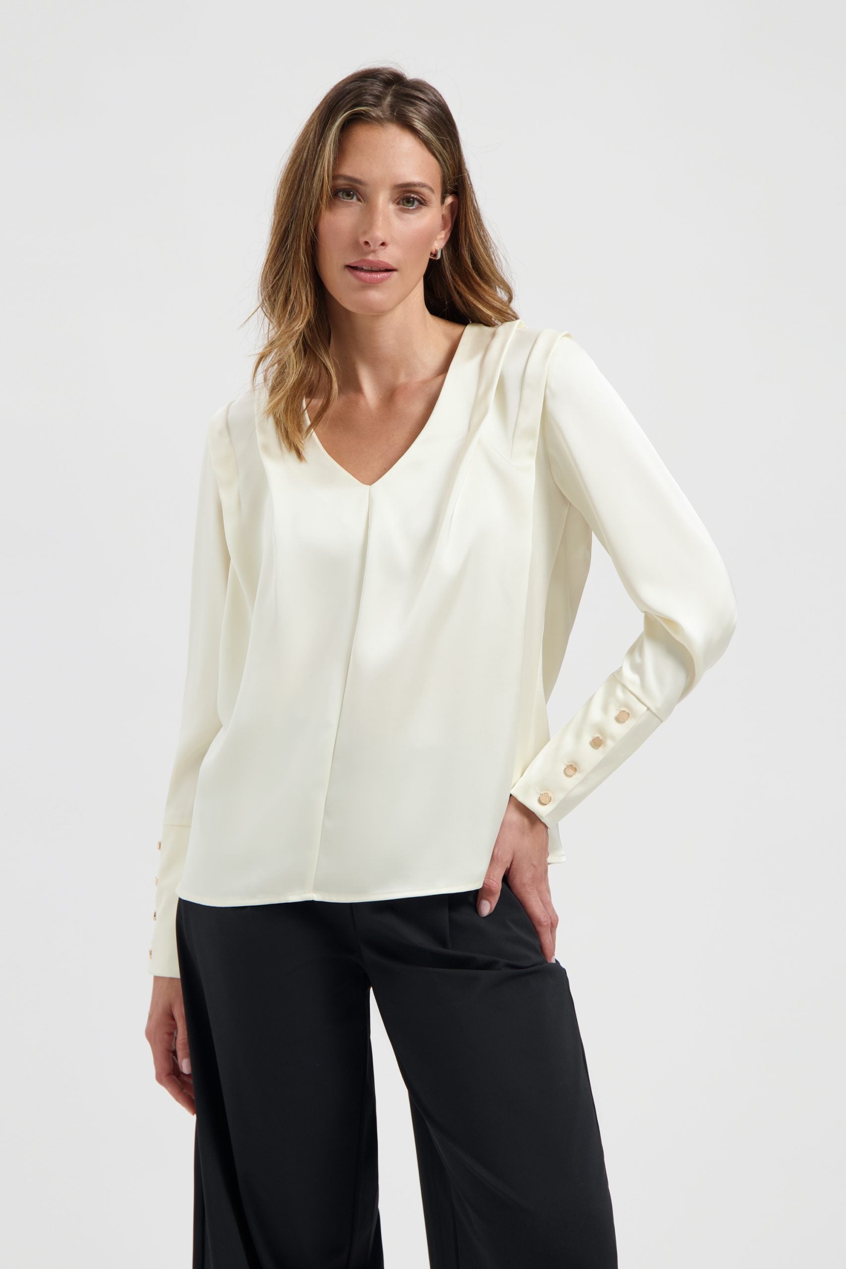 Lady Day Sheri Top wool white