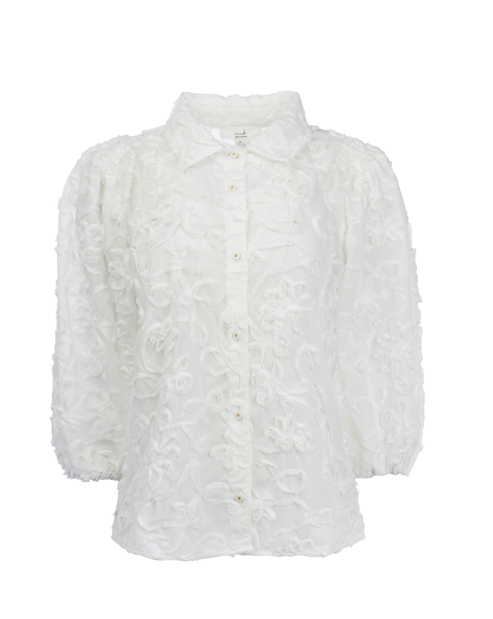 ICNK Amsterdam Job Blouse C Mixed Cordella white