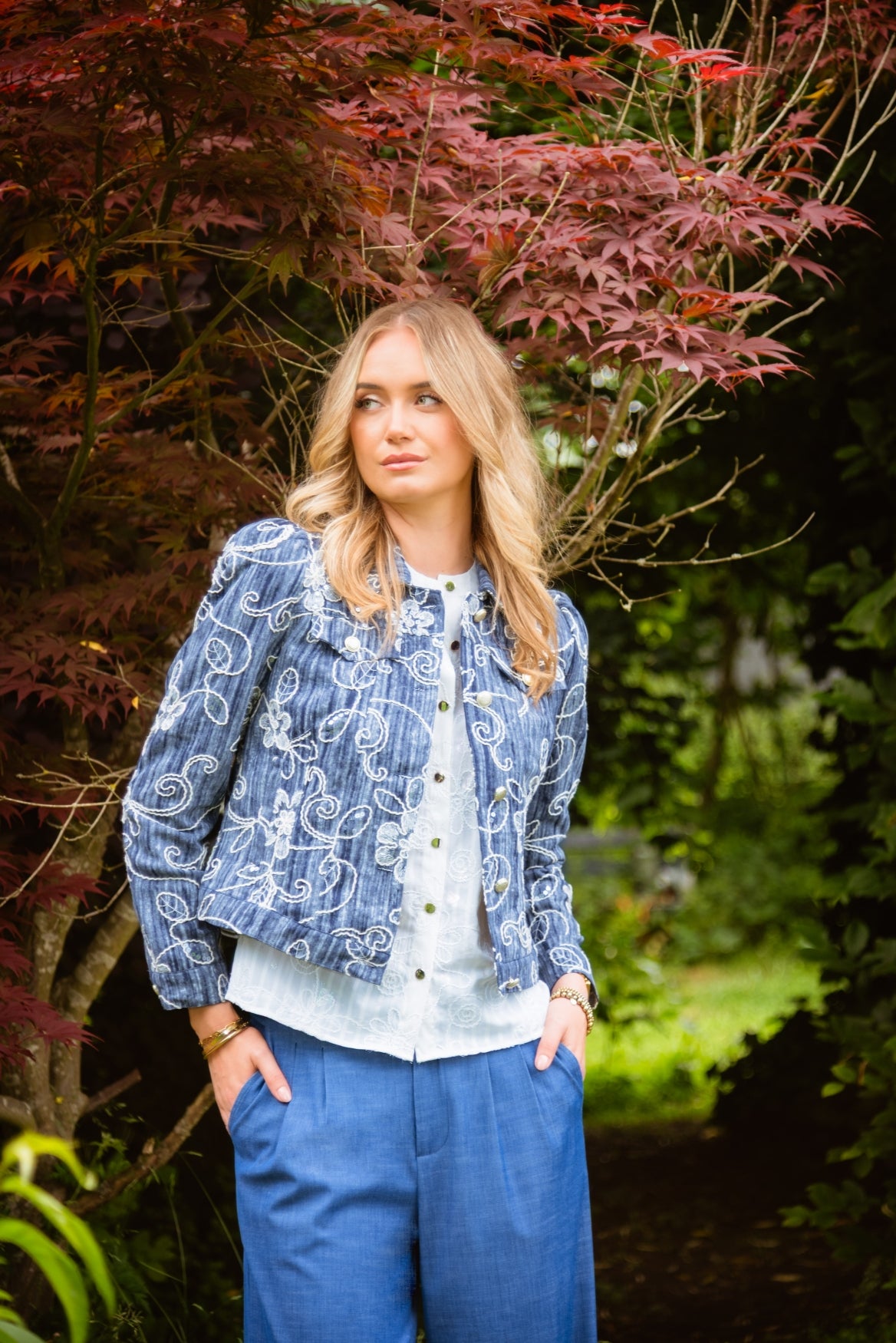 ICNK Amsterdam Nina Jacket Denim Cordella dark denim