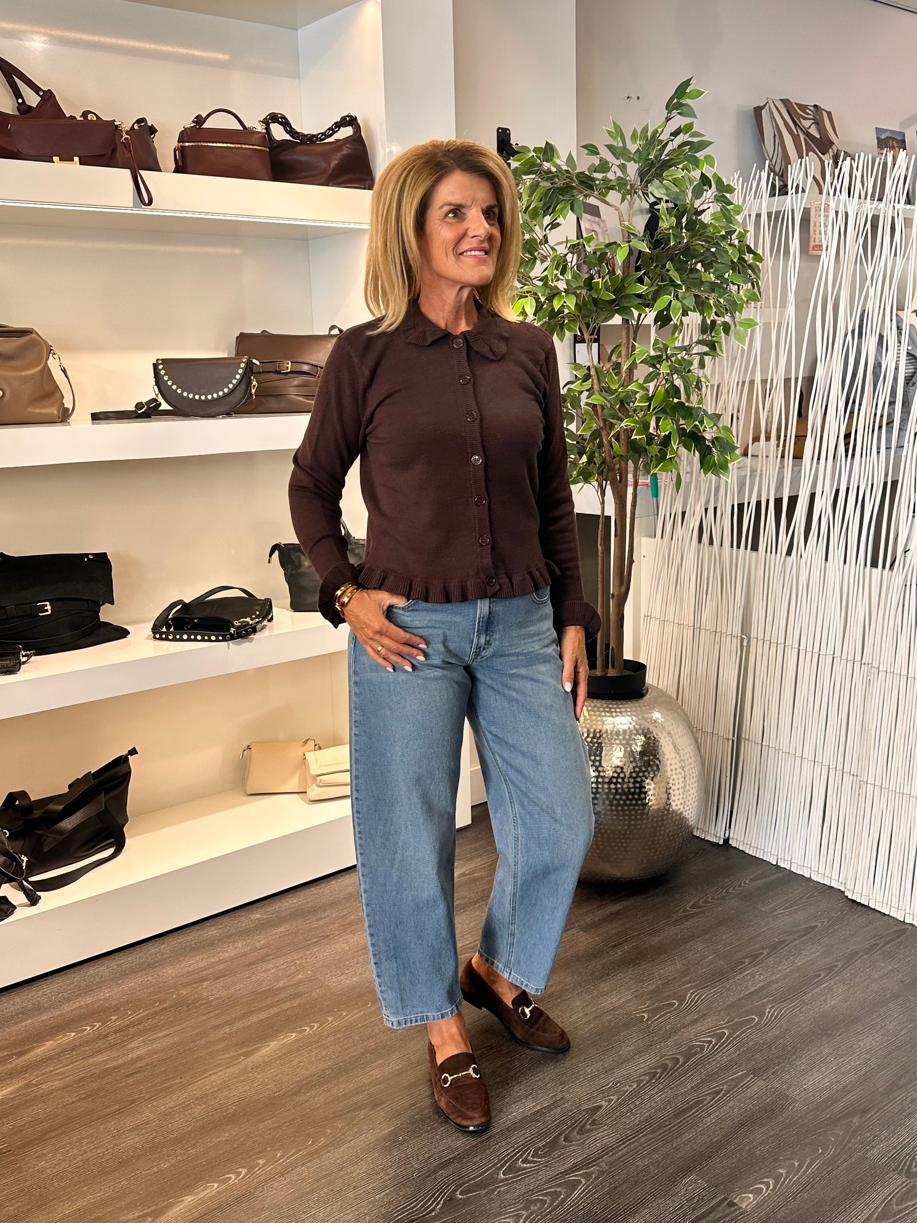 SoyaConcept Helda 3 Cardigan choco bruin
