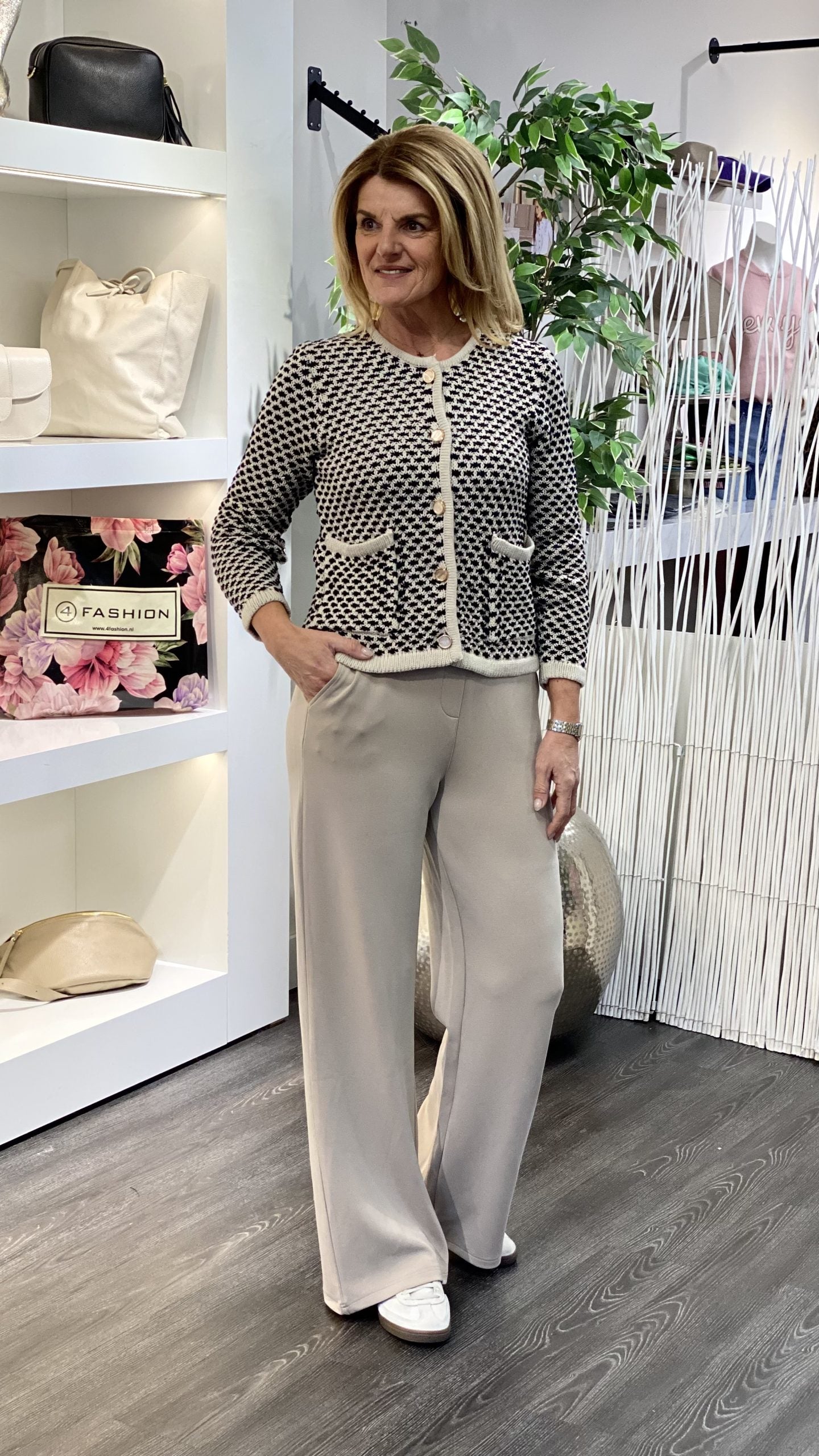 Freequent Cotla Vest moonbeam black