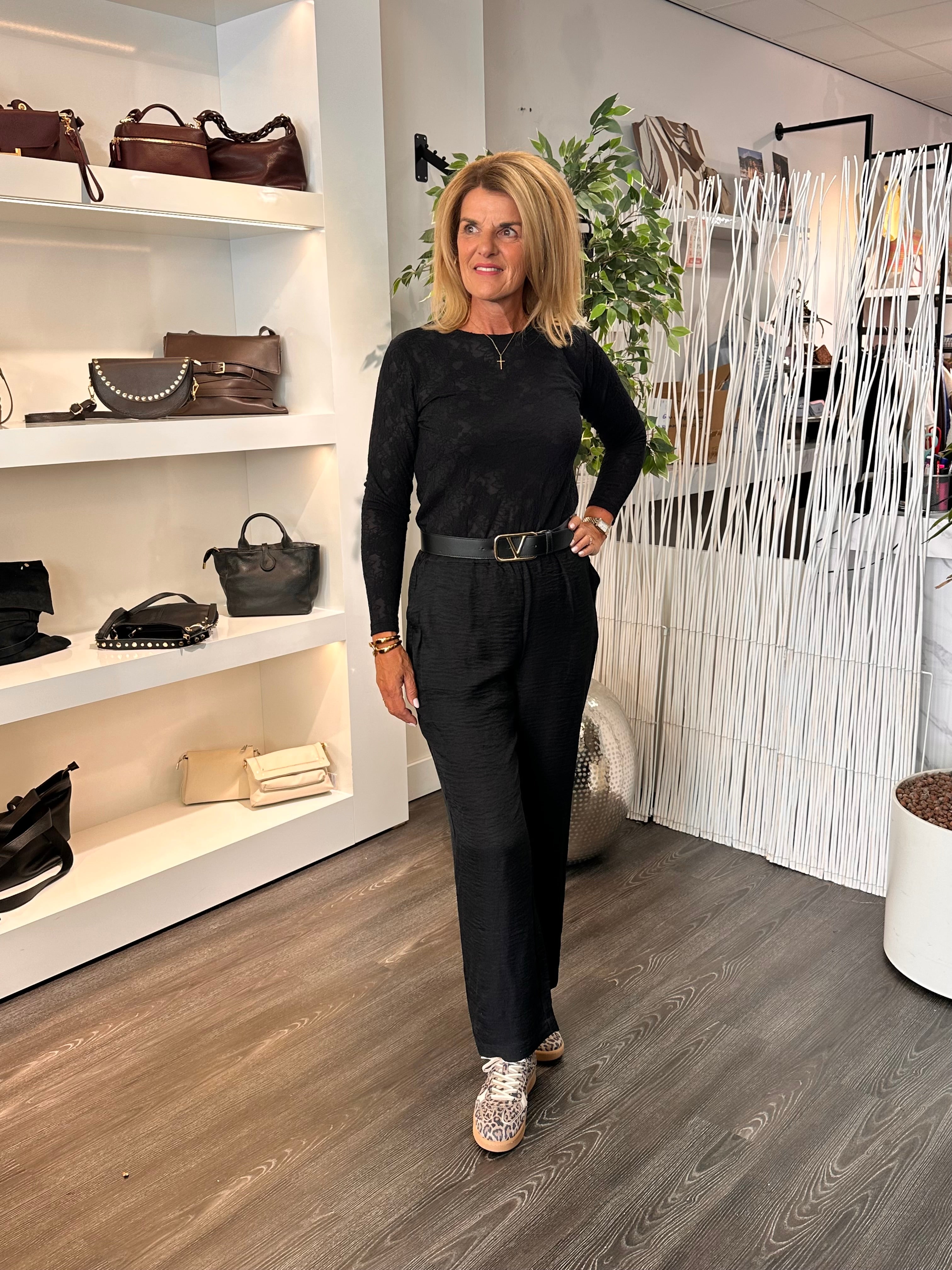 SoyaConcept Charissa 3-C Broek zwart