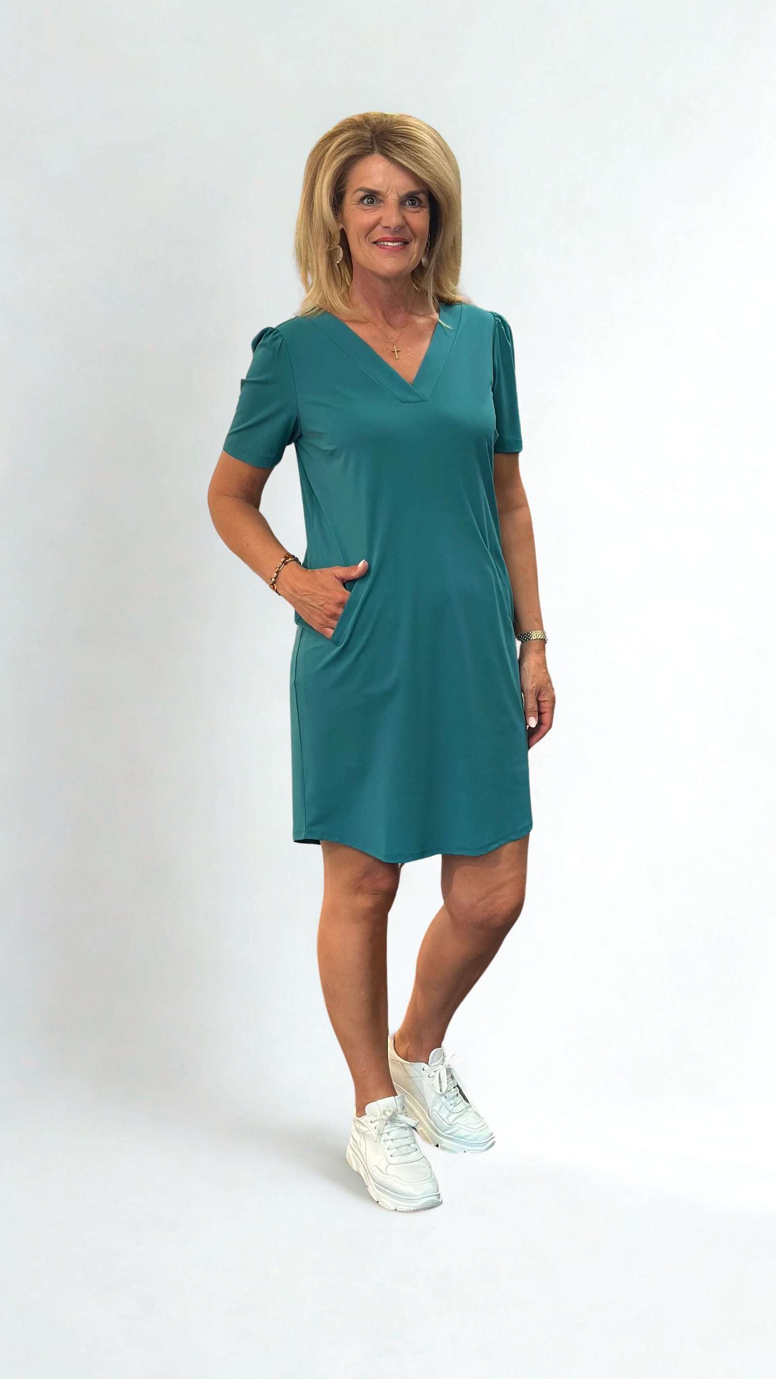 Zoso Juulz Travelstof Jurk green