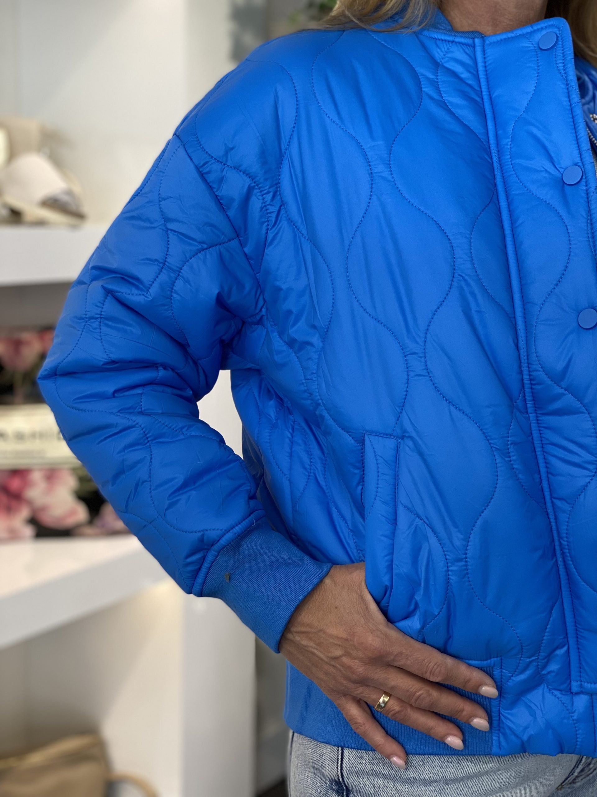 Azzurro Gewatteerd Jasje 9844 blauw