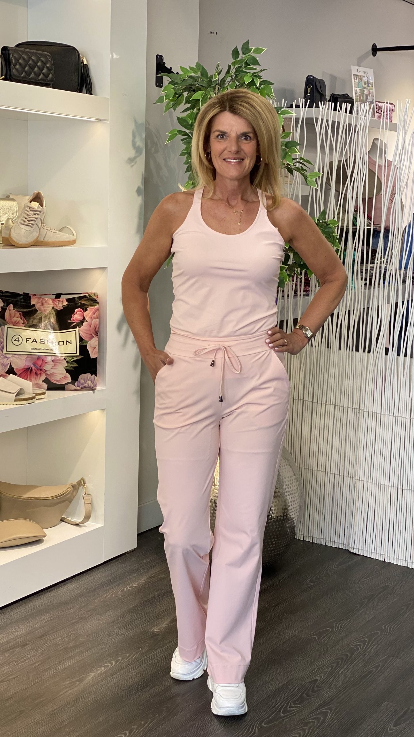 Mi Piace Travelstof Top Cross Band peachskin 202531