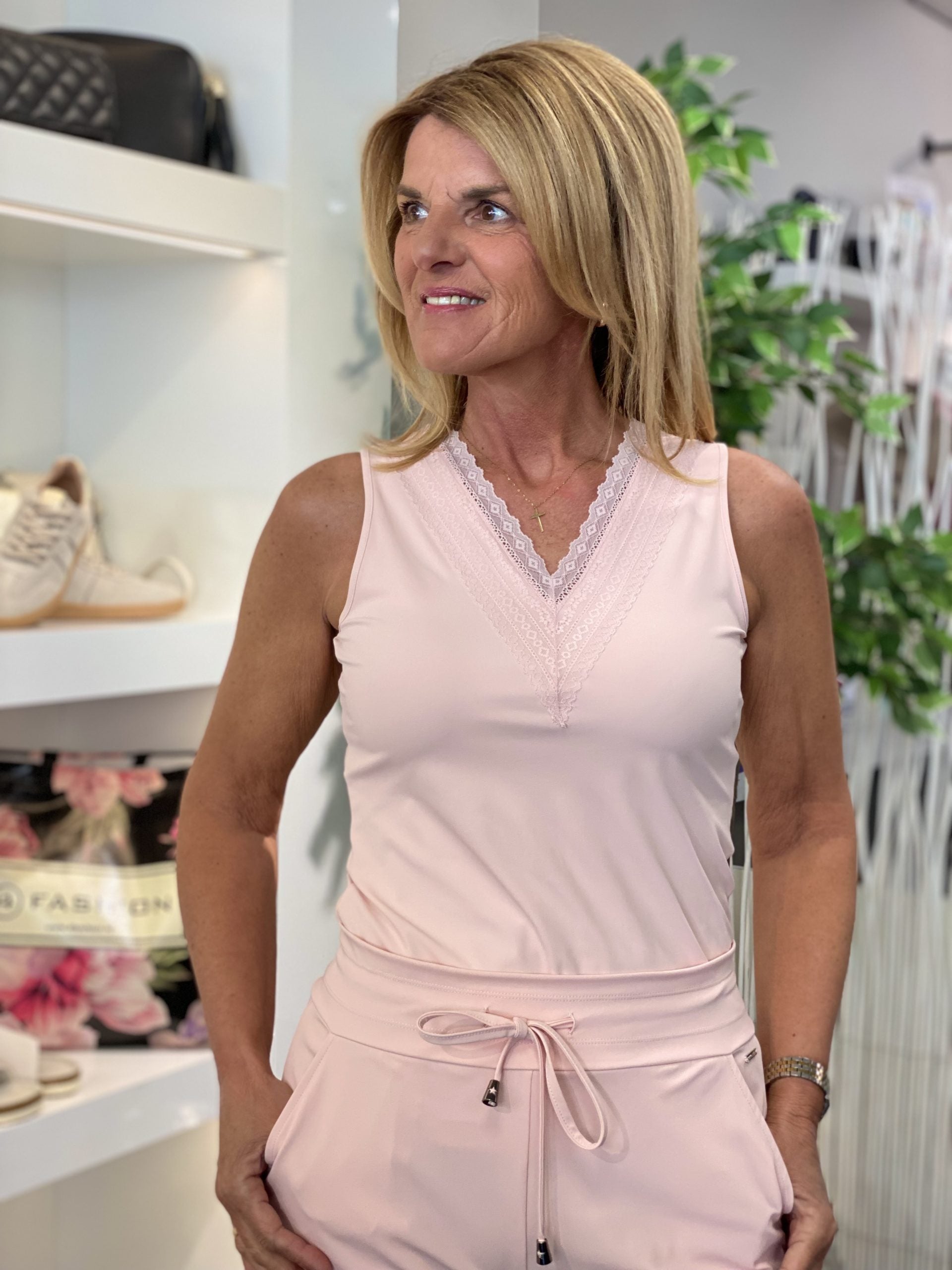 Mi Piace Travelstof Top Kant peachskin 202254