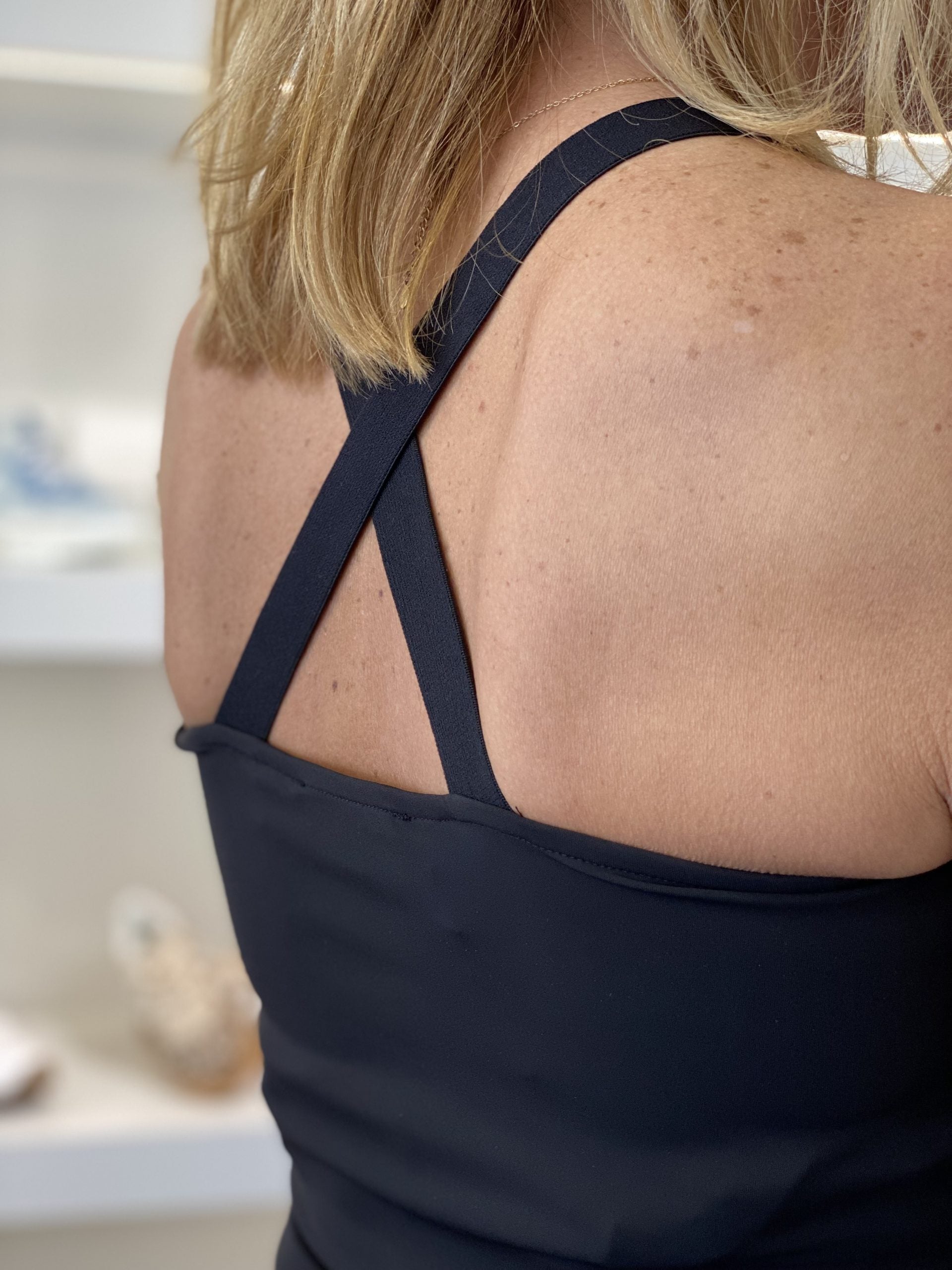 Mi Piace Travelstof Top Cross Band zwart 202531