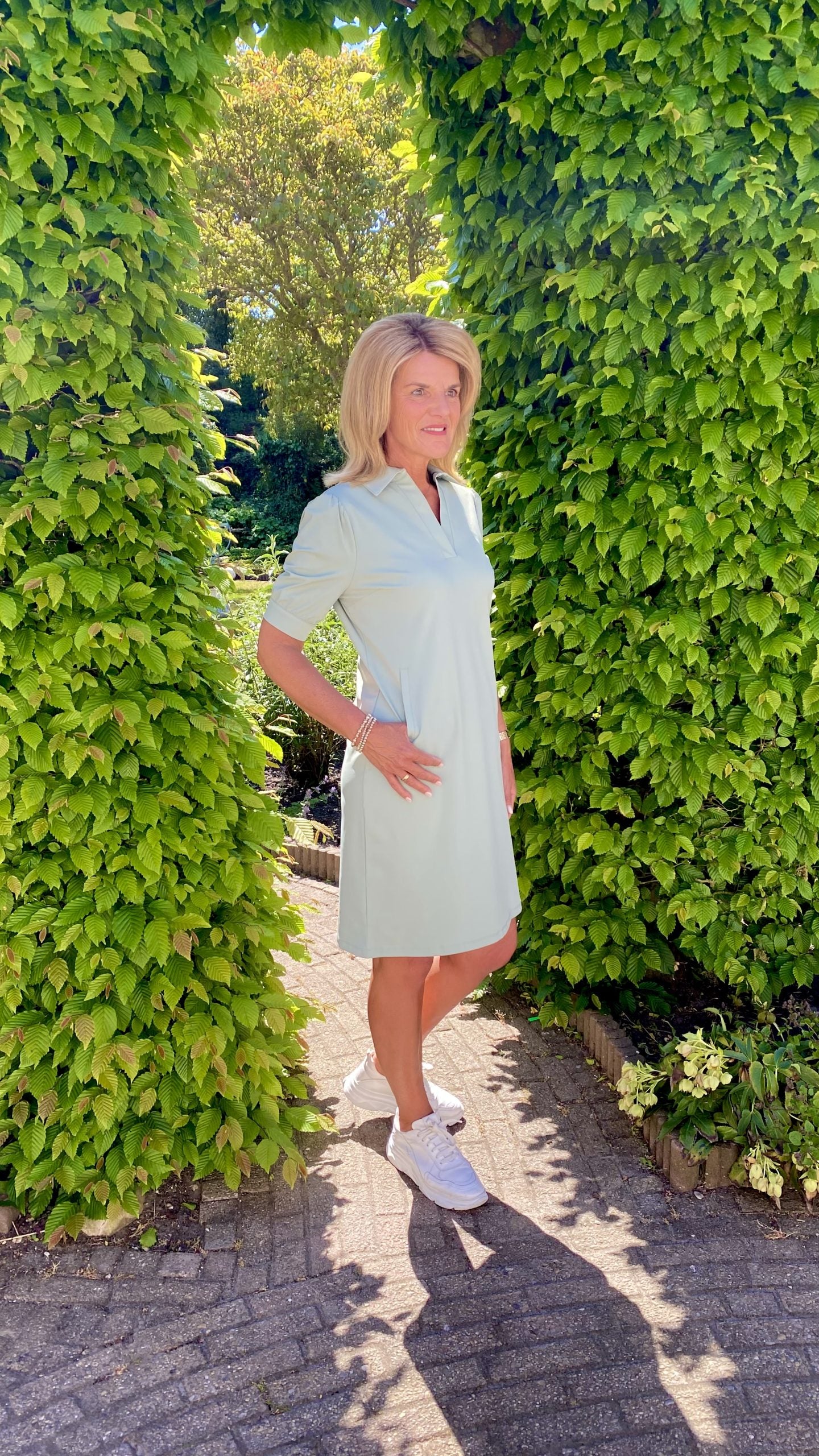 Mi Piace Travelstof Jurk lilypad groen 202605