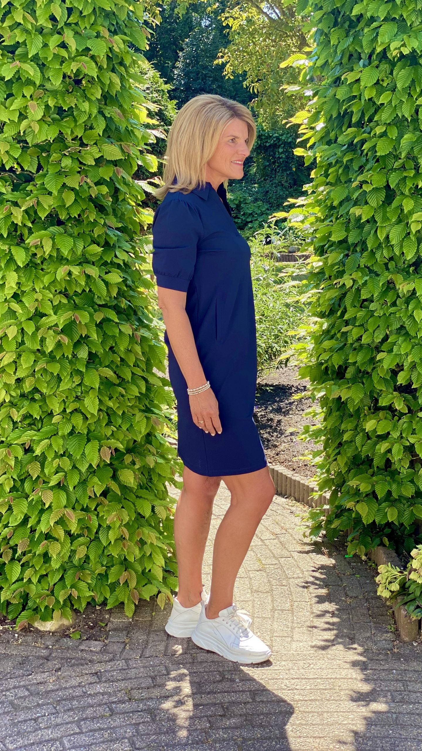 Mi Piace Travelstof Jurk donkerblauw 202605