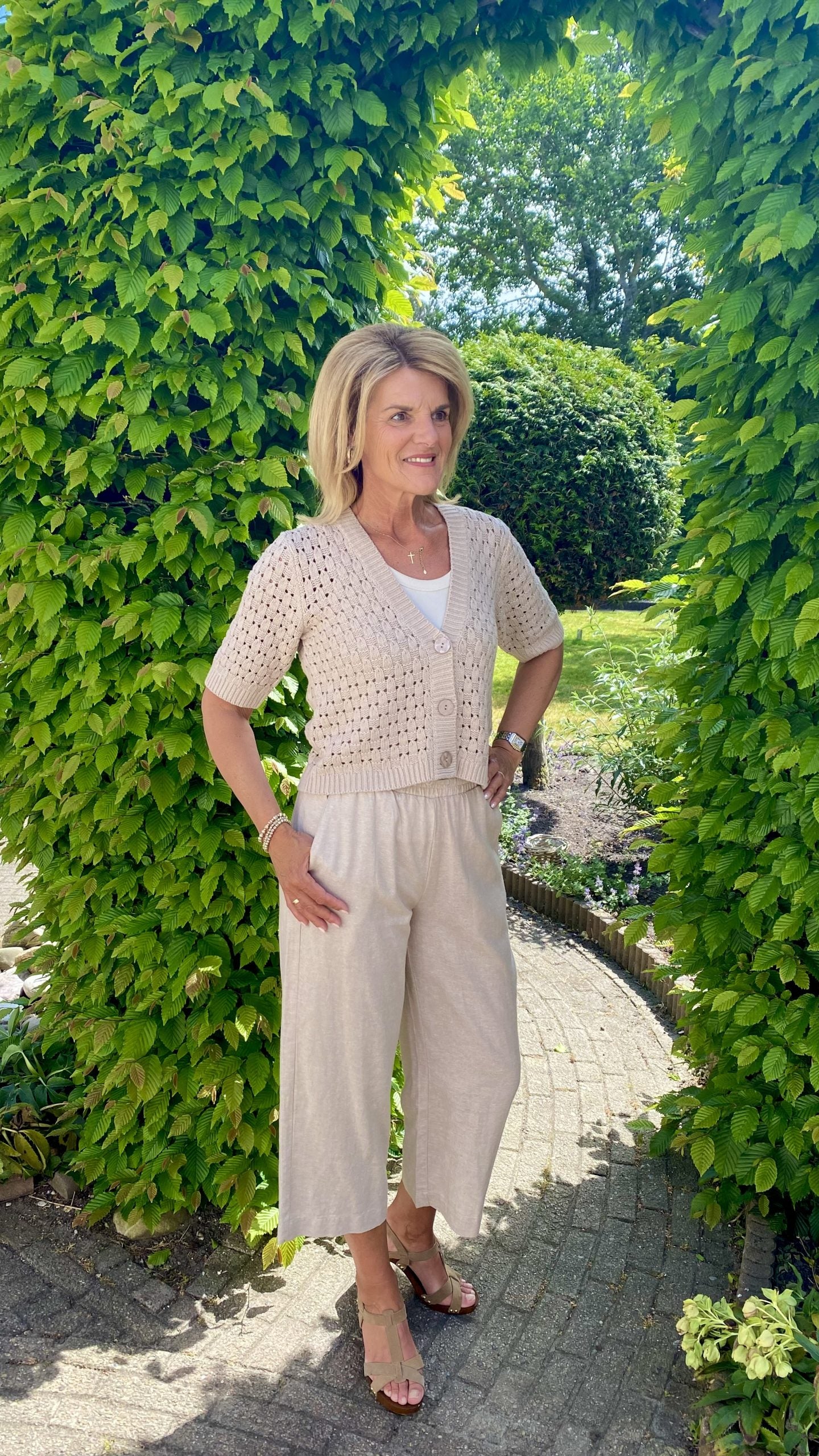 Freequent Flotta Vest taupe