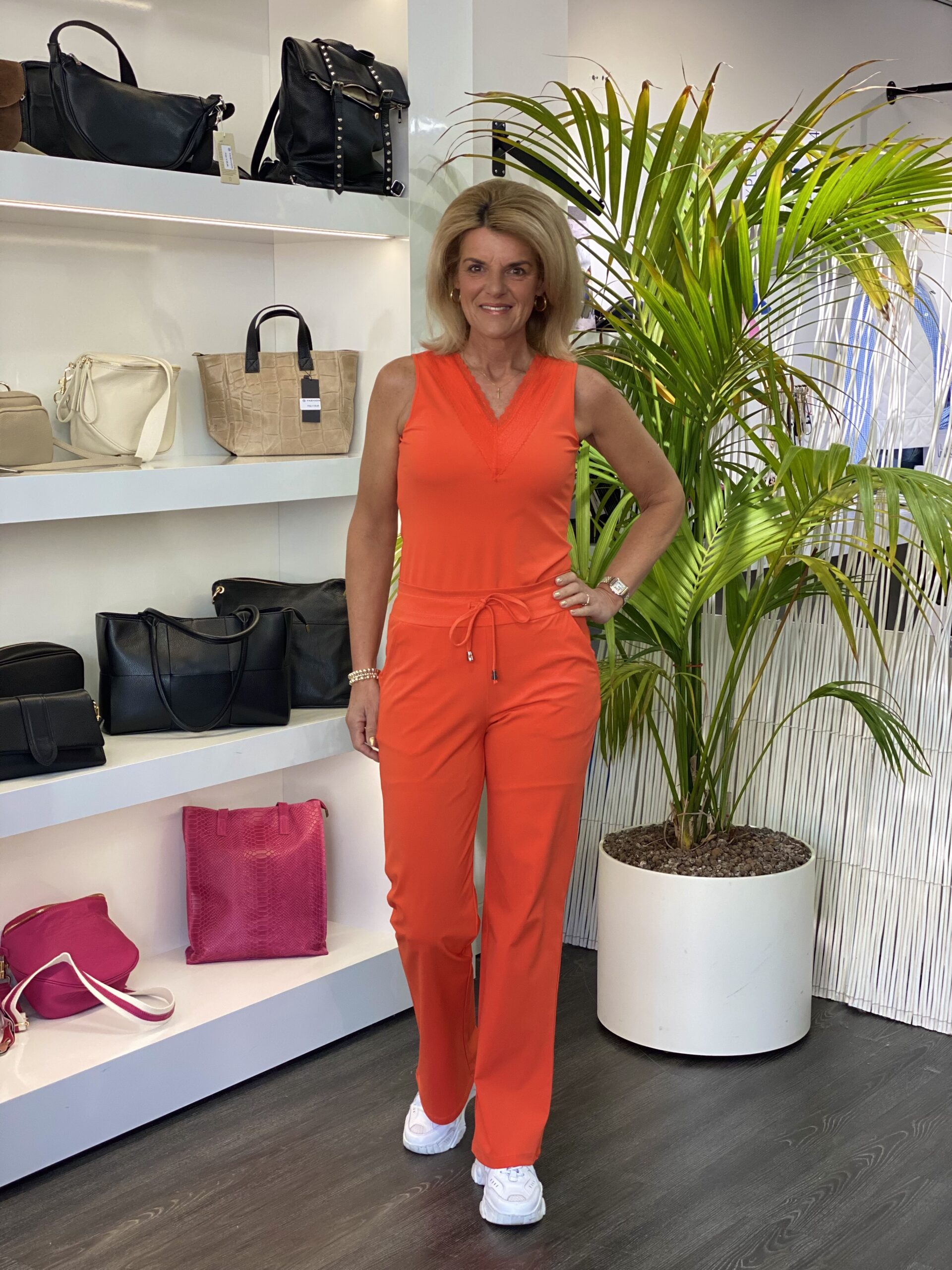 Mi Piace Travelstof Top Kant orange 202254