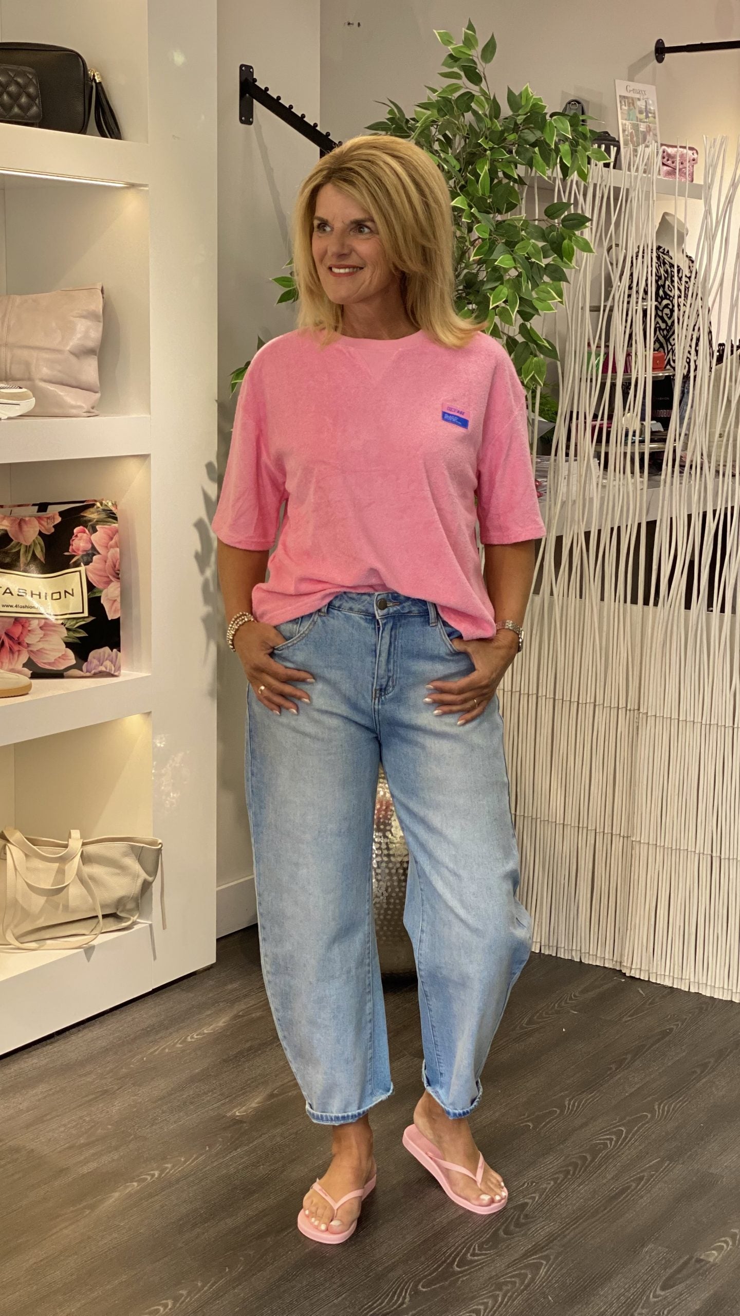 Azzurro Badstof Top 9263 roze