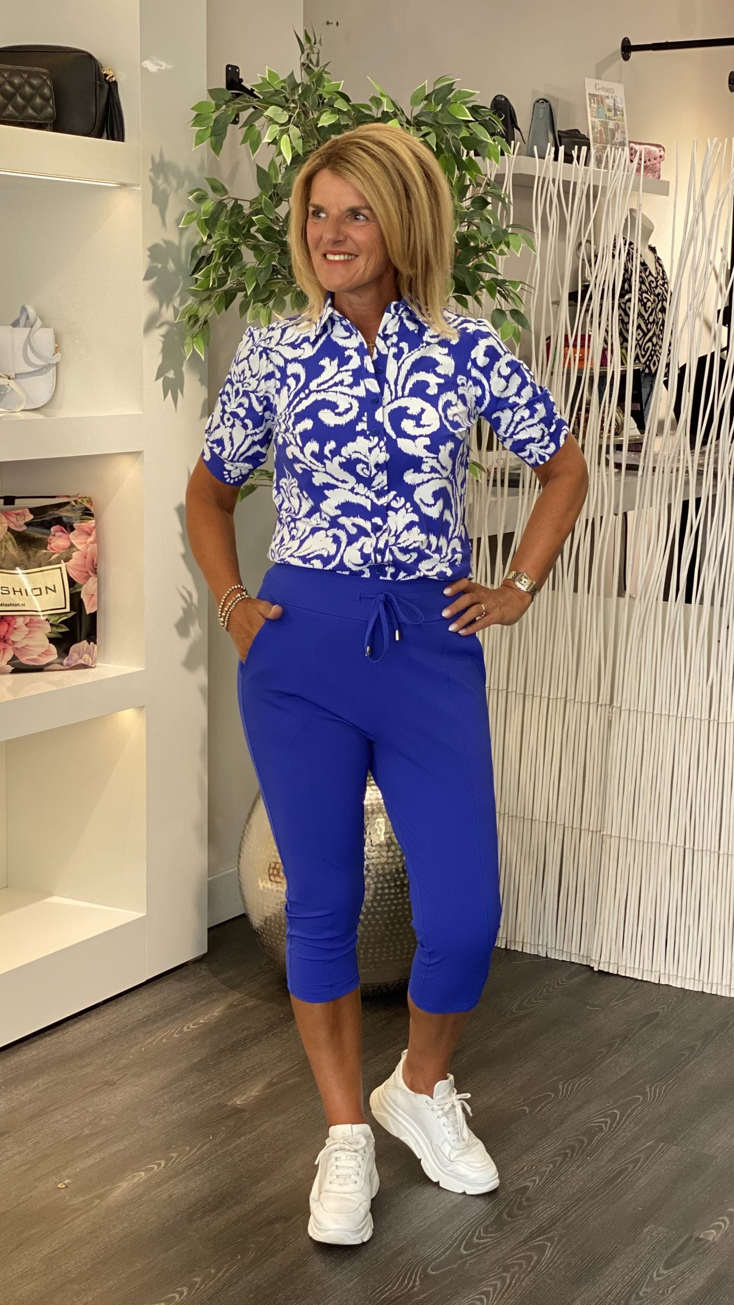 Mi PiaceTravelbroek Capri cobalt 202082
