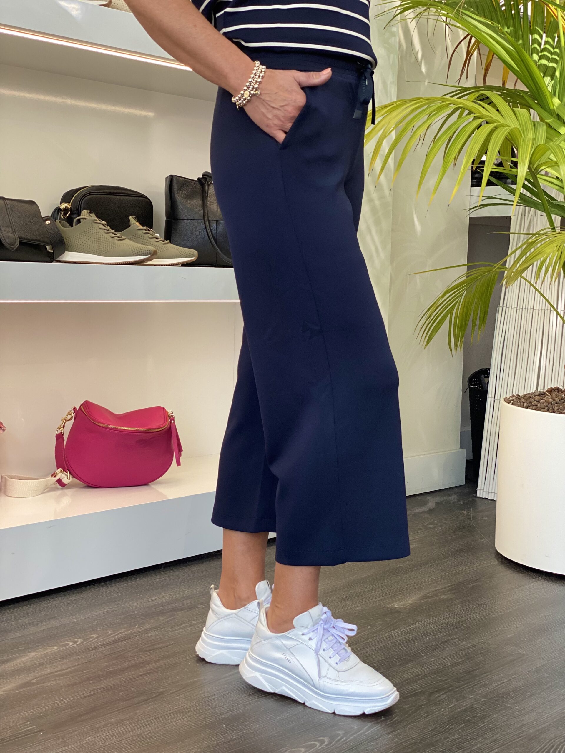 SoyaConcept Banu 26 Broek 7/8 donkerblauw