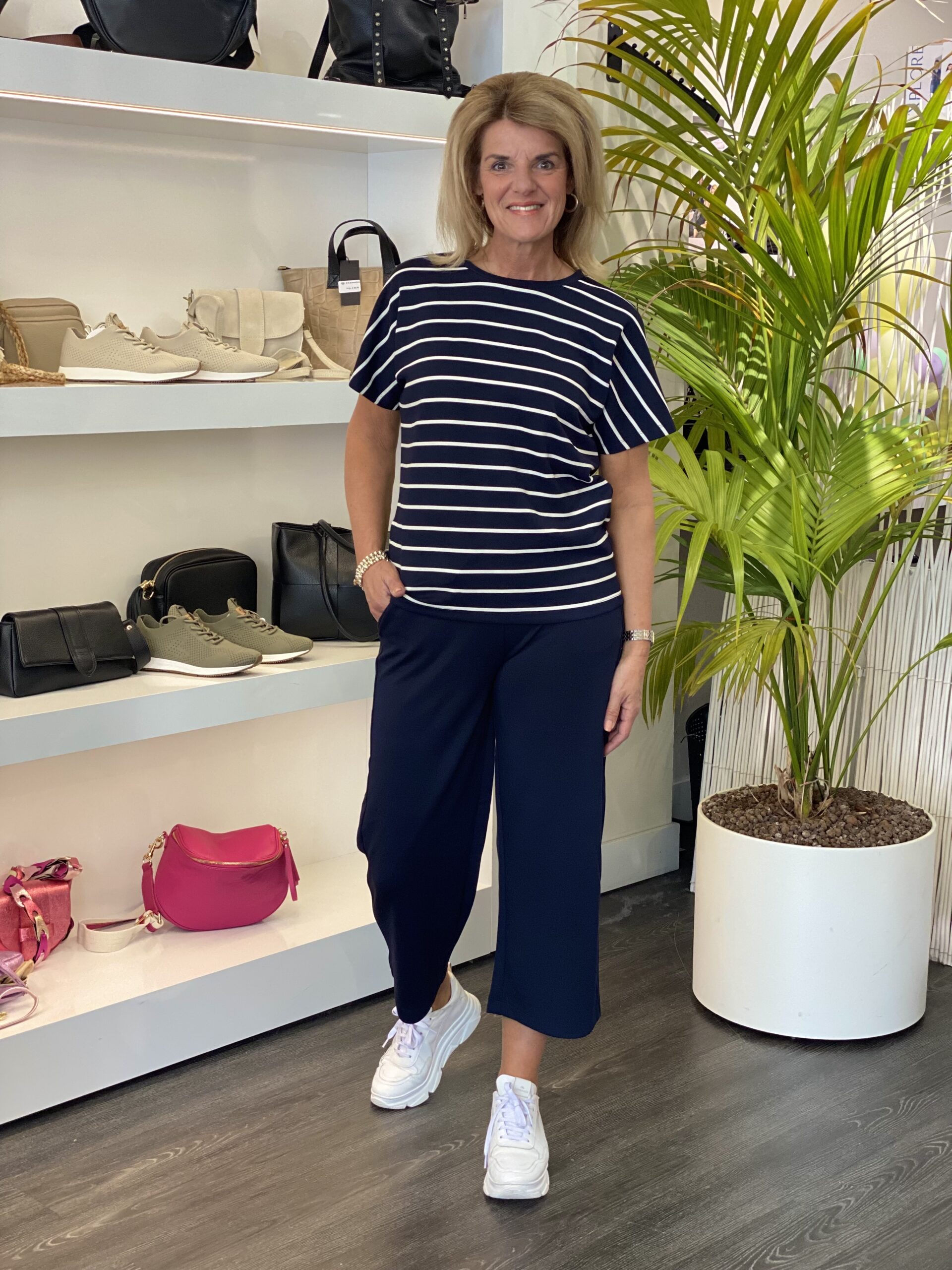 SoyaConcept Banu 26 Broek 7/8 donkerblauw