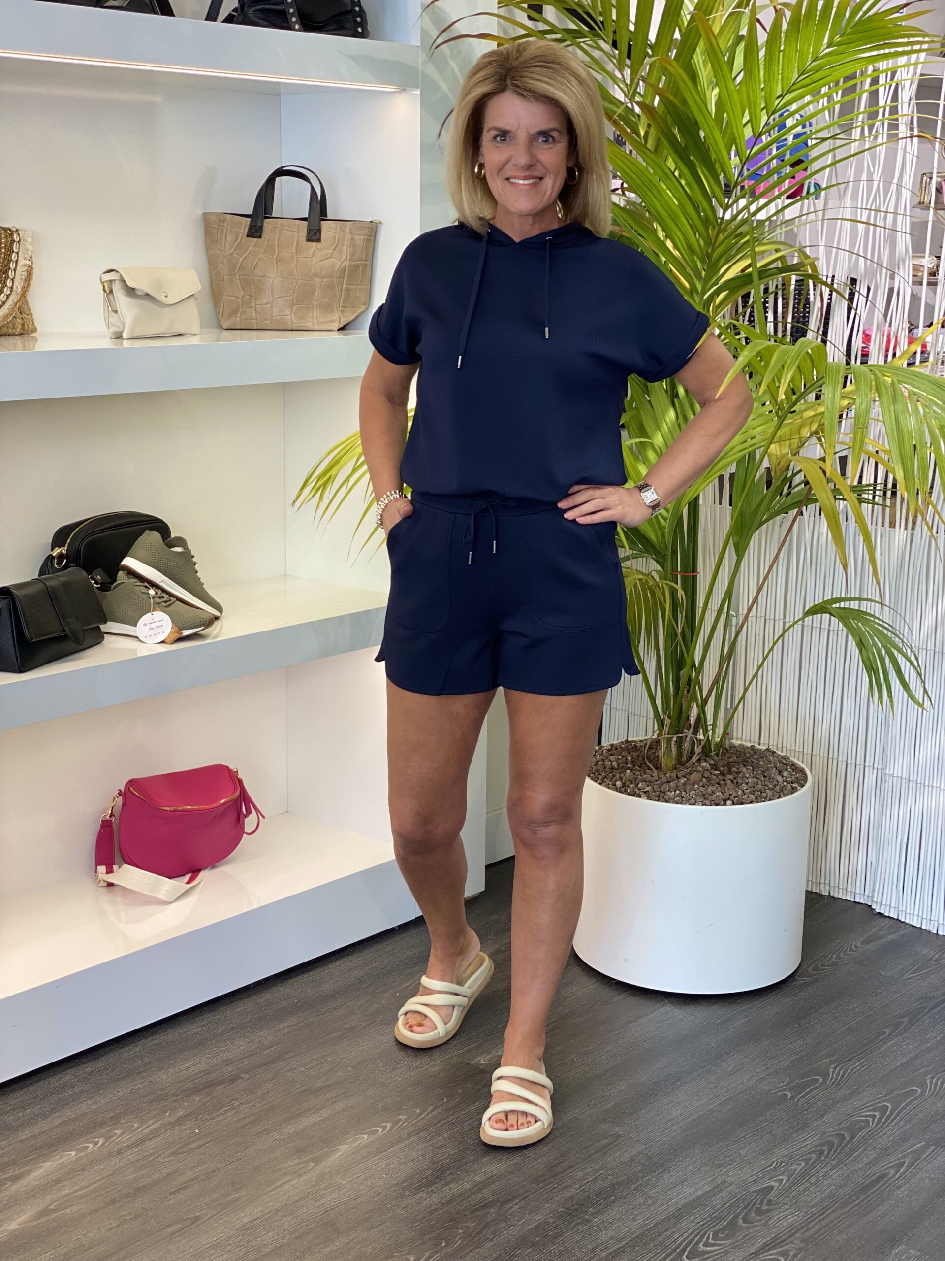 SoyaConcept Banu 175 Korte Broek donkerblauw