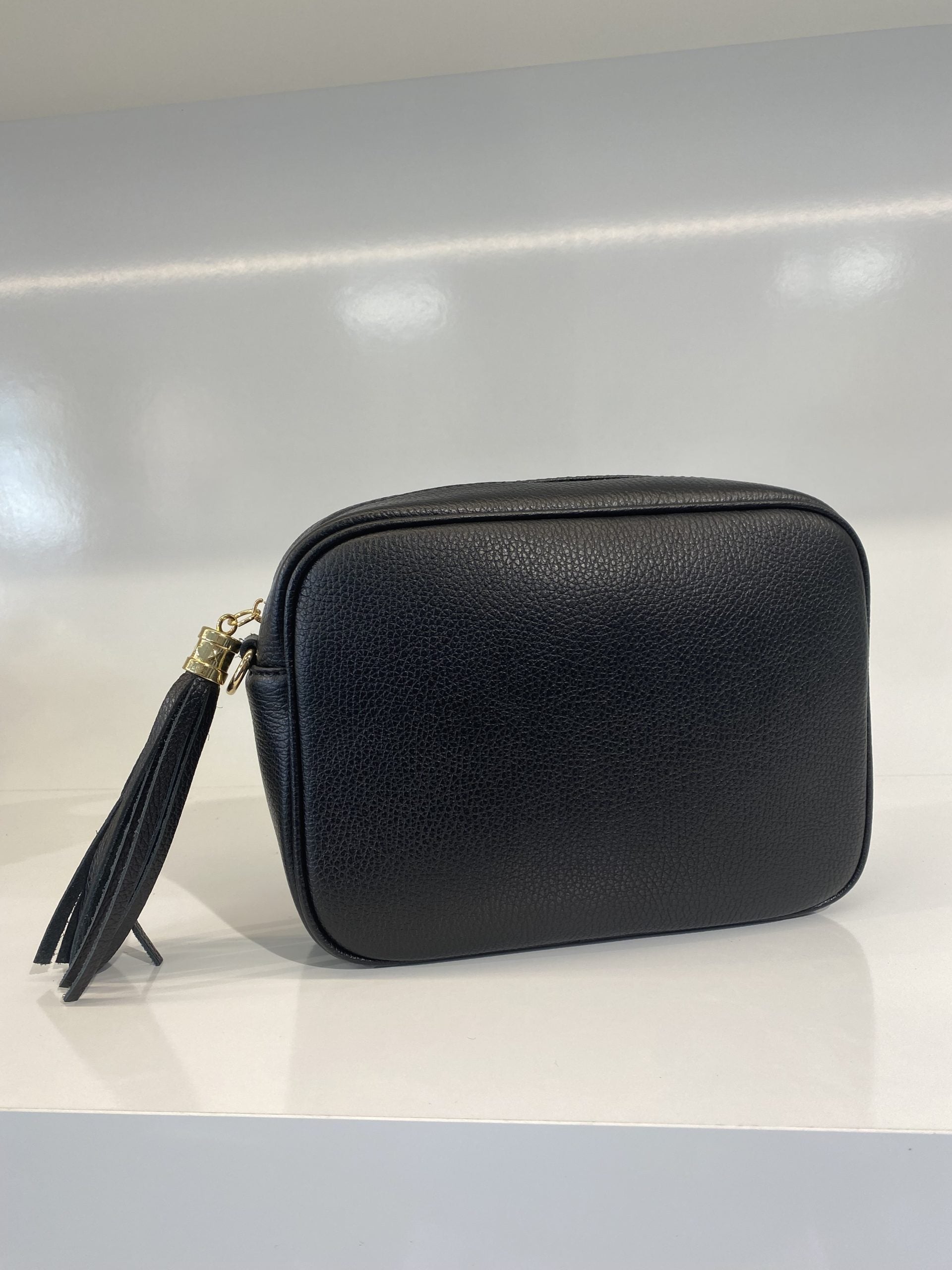 Teatro Tas Leer Zwart/Goud T227