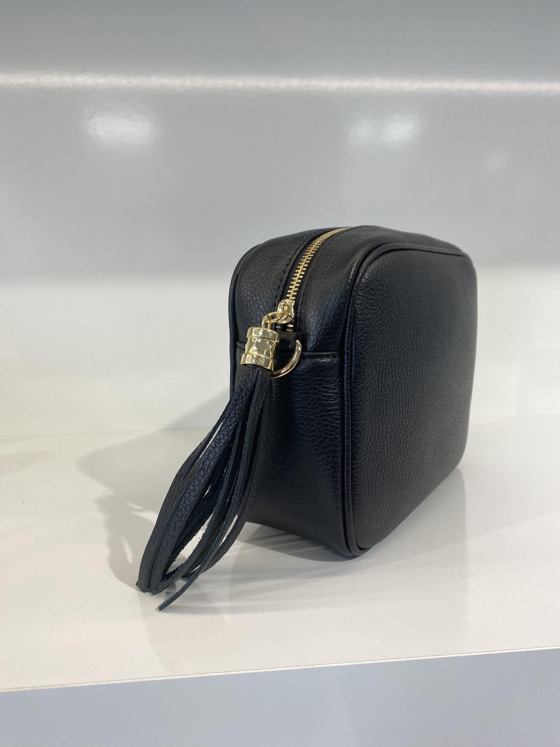 Teatro Tas Leer Zwart/Goud T227