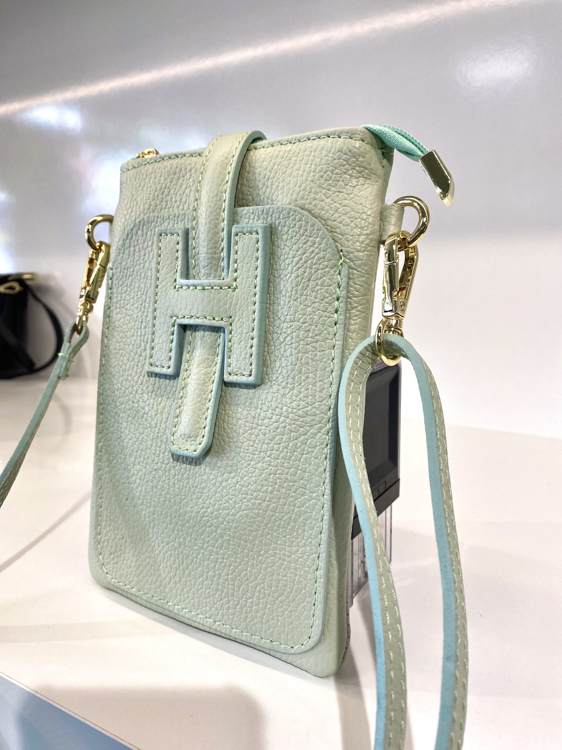 Tas Leer Mint H-Gesp T242