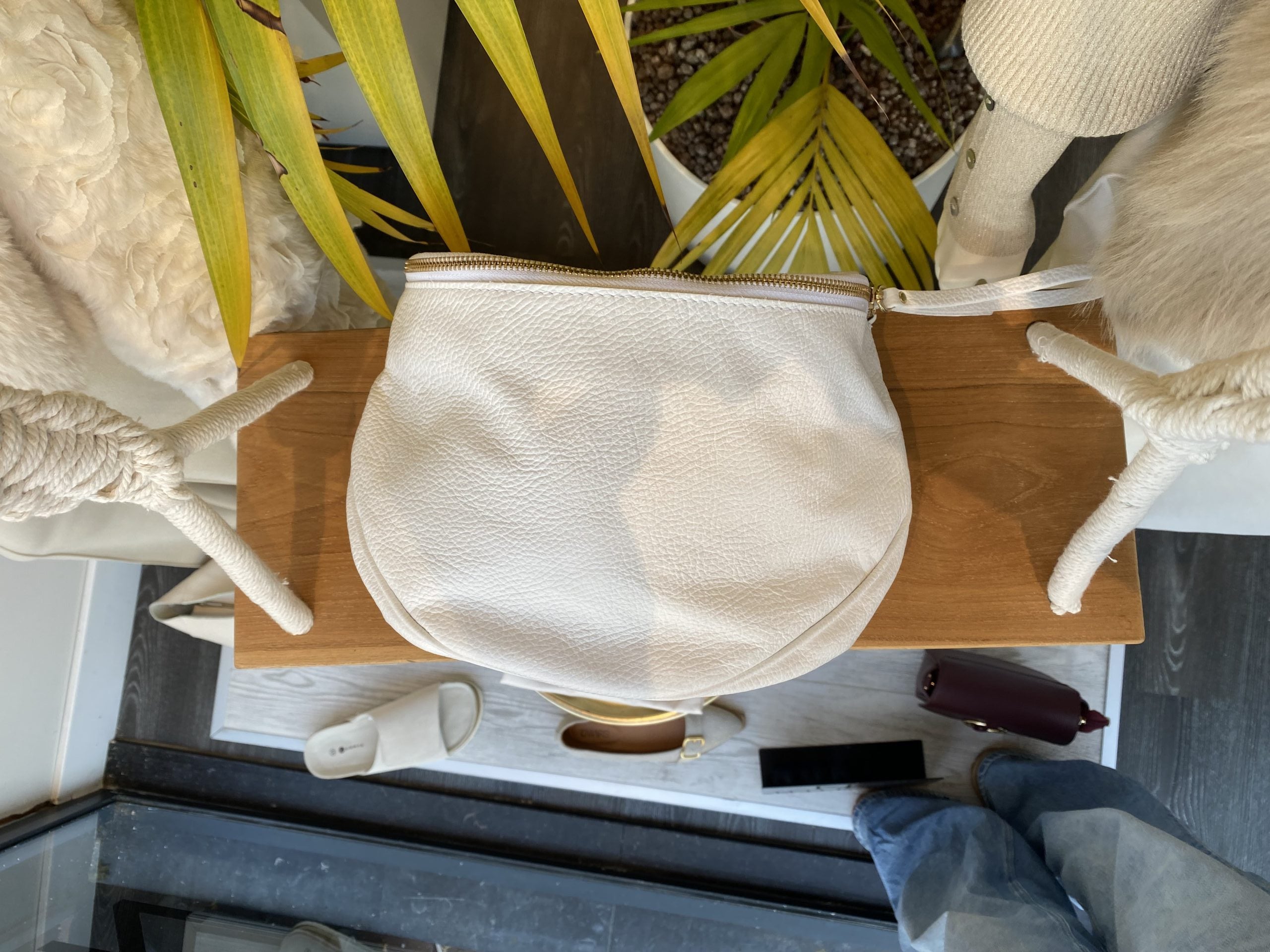 Buideltas Leer Wit T275