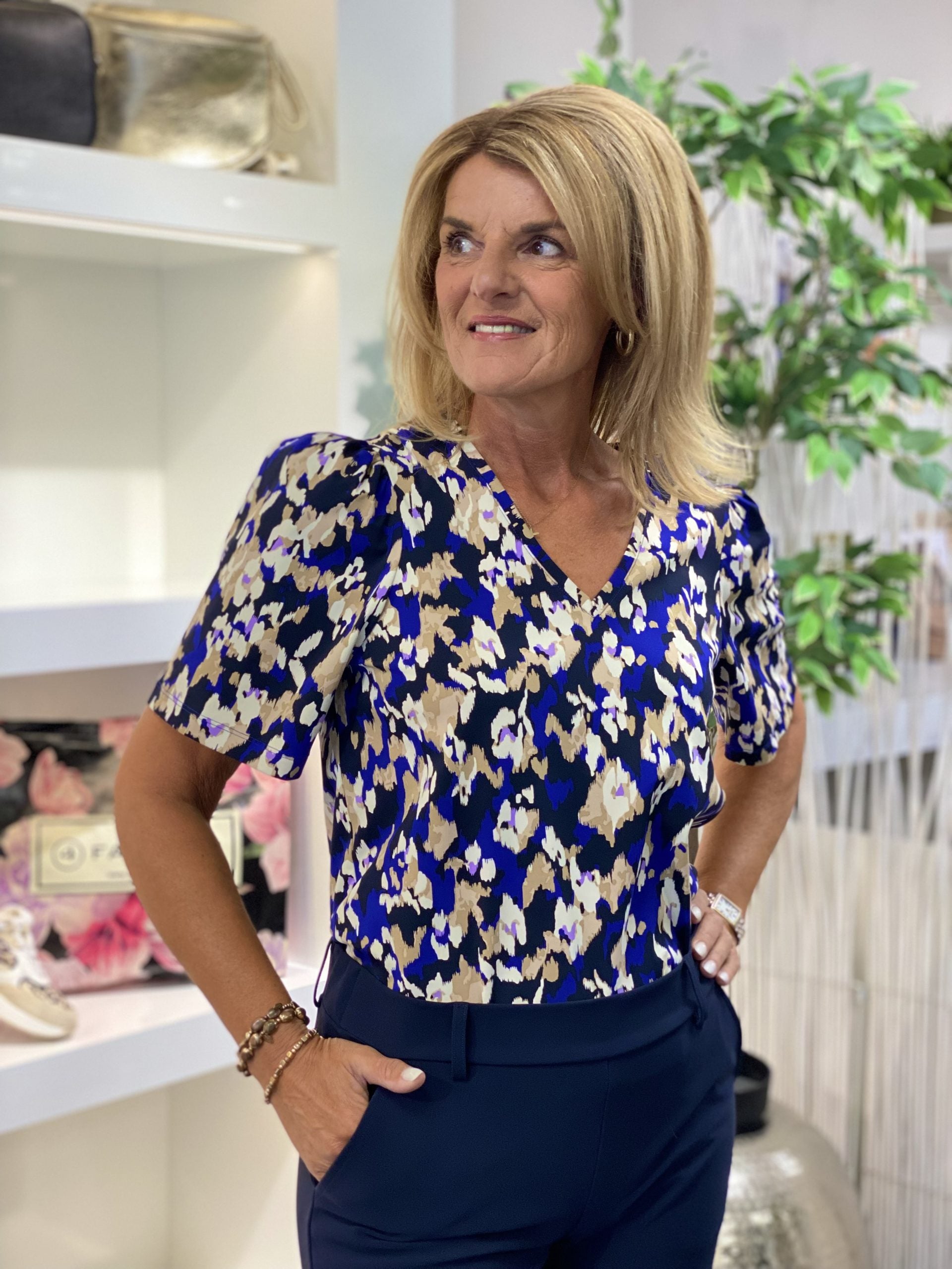 Lady Day Travelstof Aya Top faye print