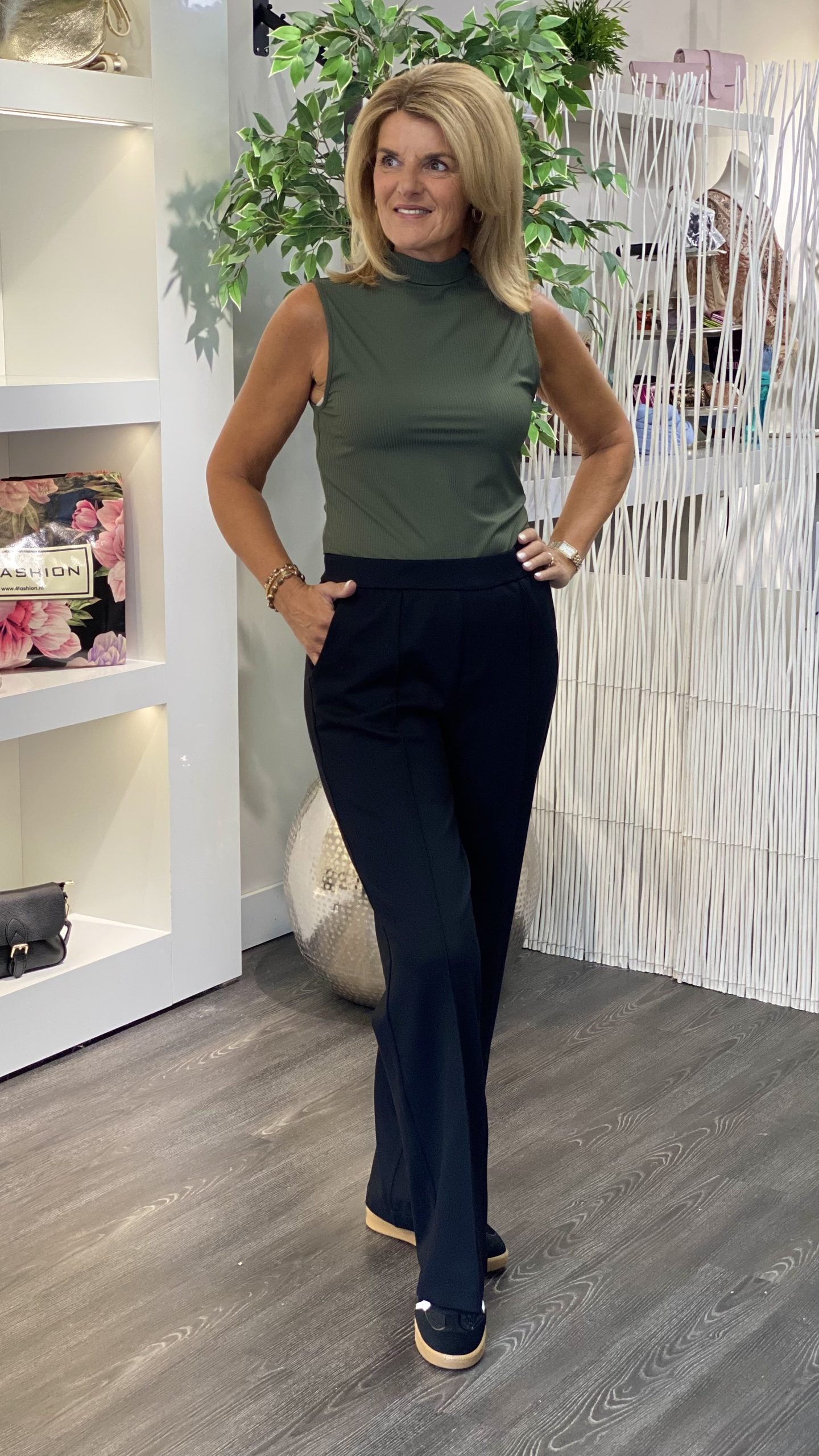 Red Button Colette Punta Elastic WB Broek zwart