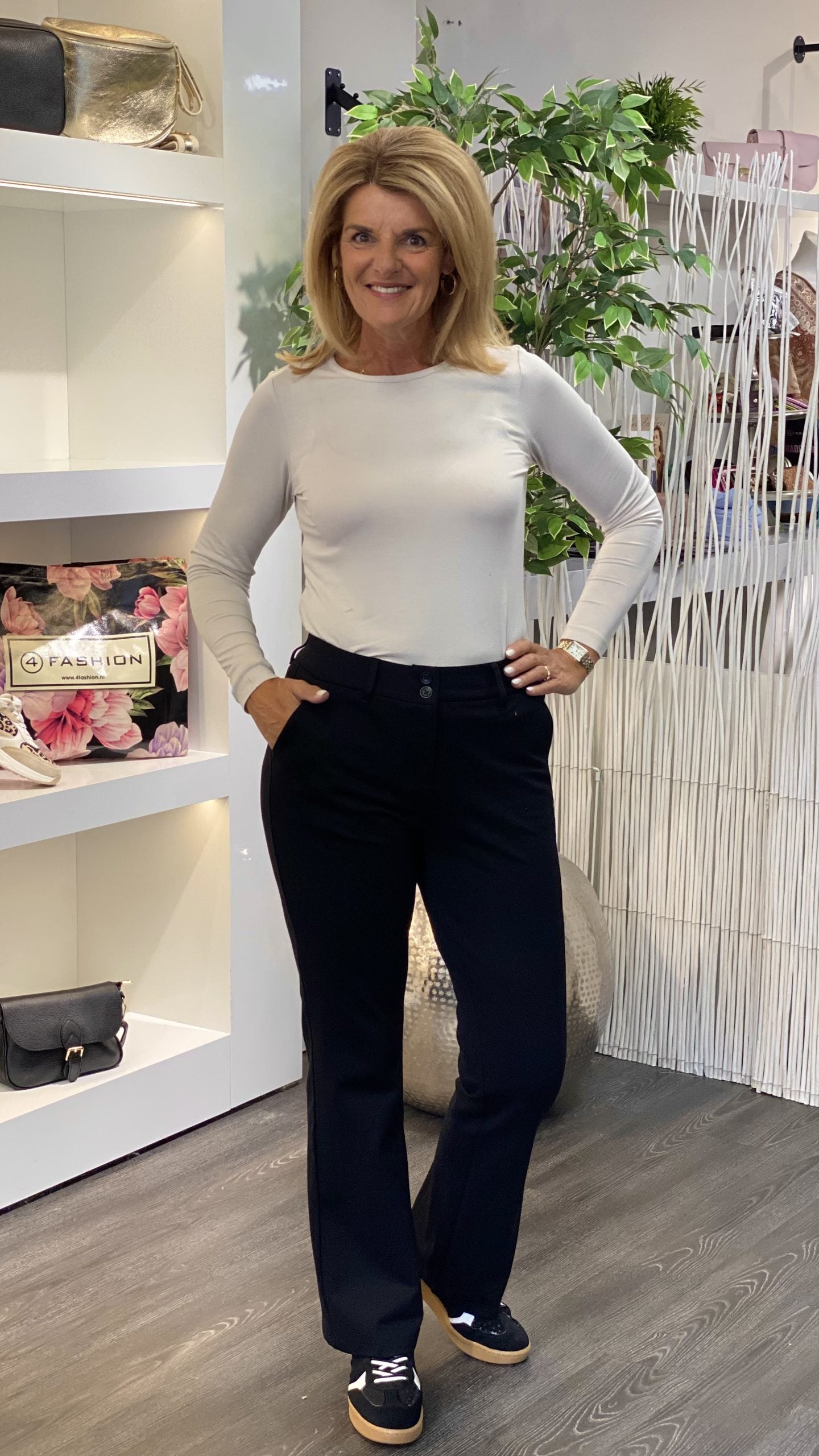 Red Button Bibette Punta Broek L32 zwart