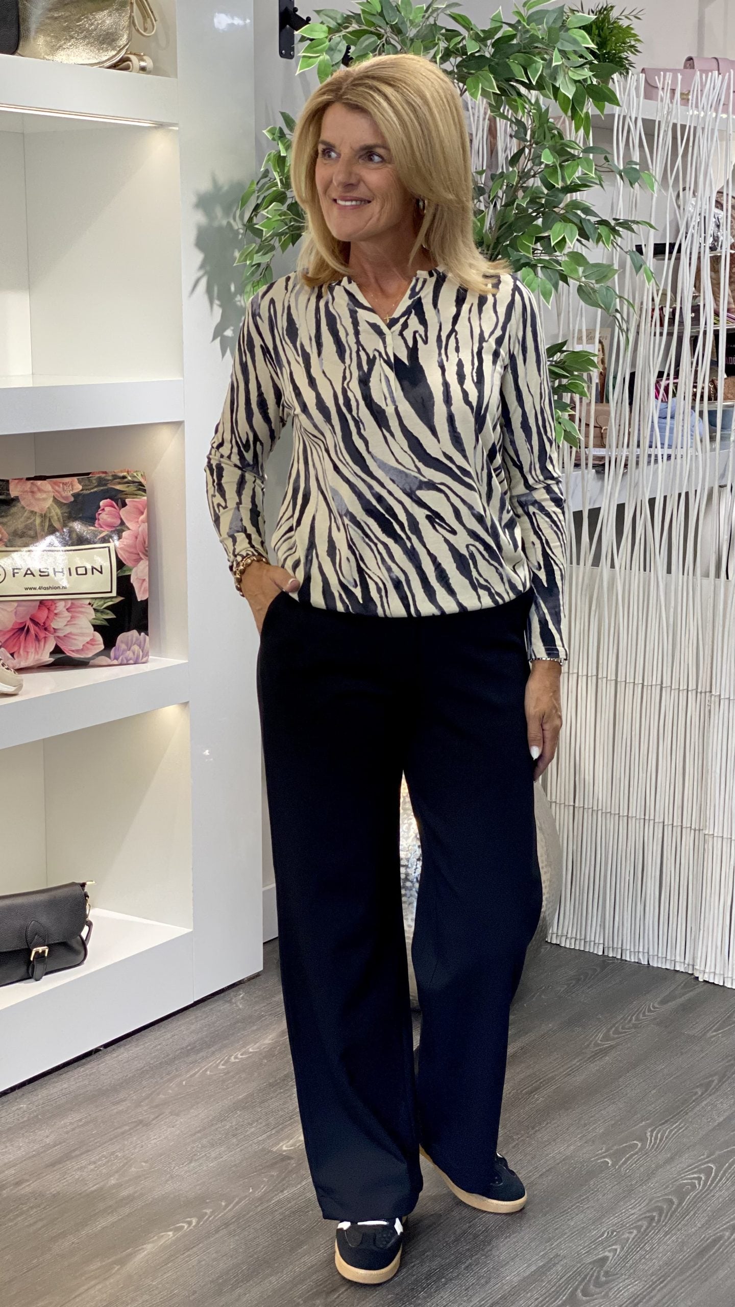 Maicazz Zizo Pattiwide Broek zwart